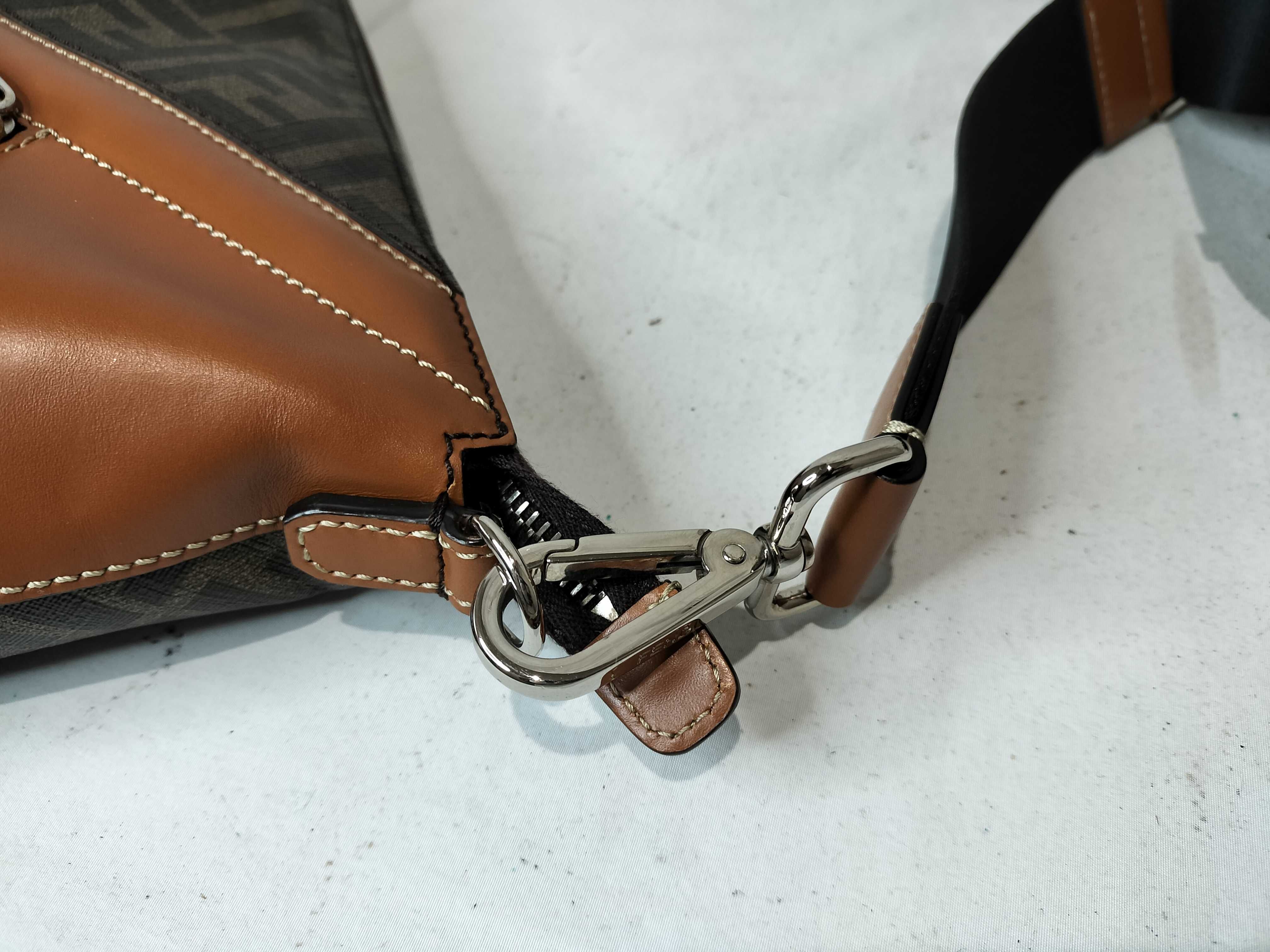 Zucca pattern leather x PVC shoulder bag — view 6