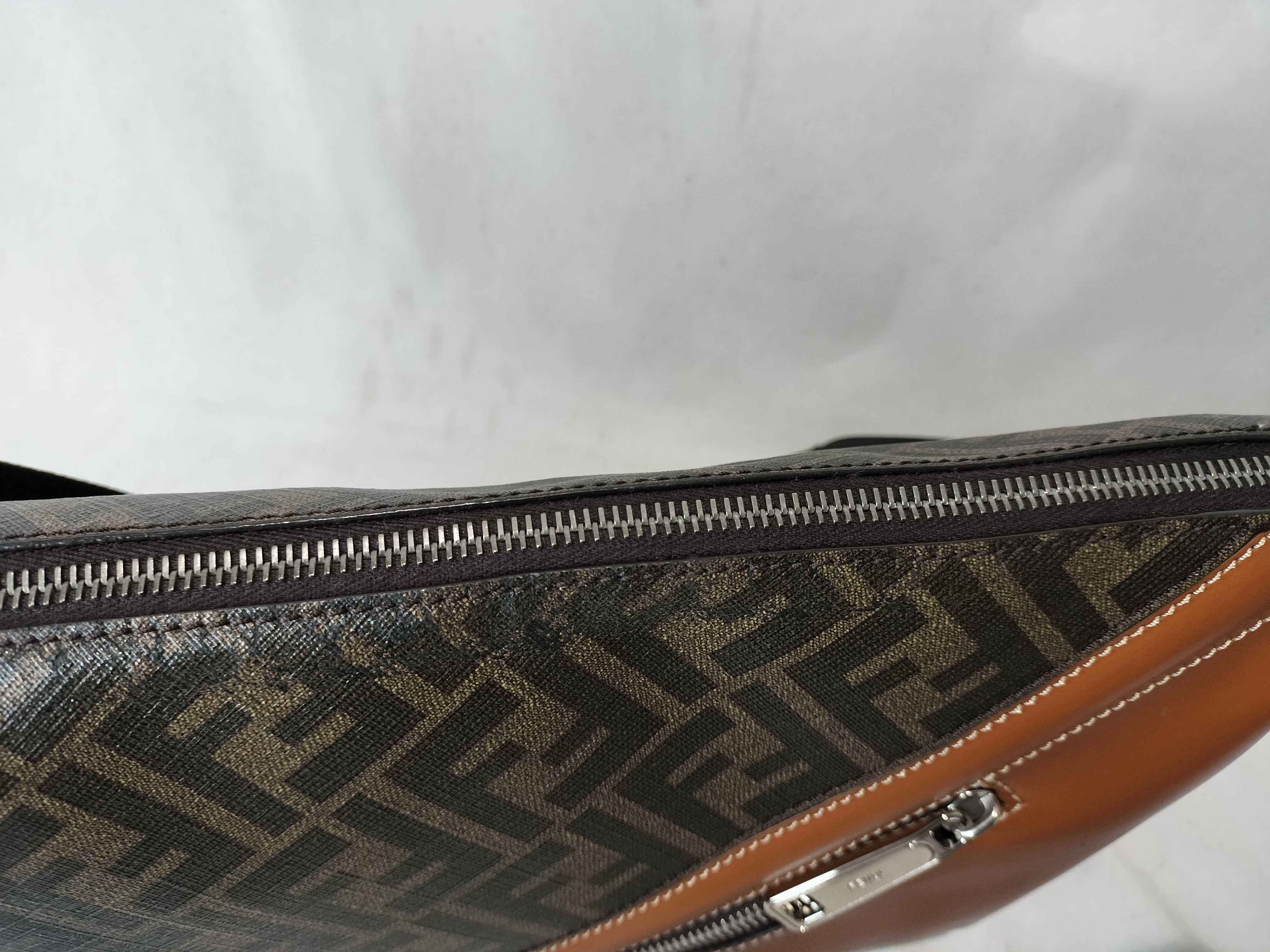Zucca pattern leather x PVC shoulder bag — view 9
