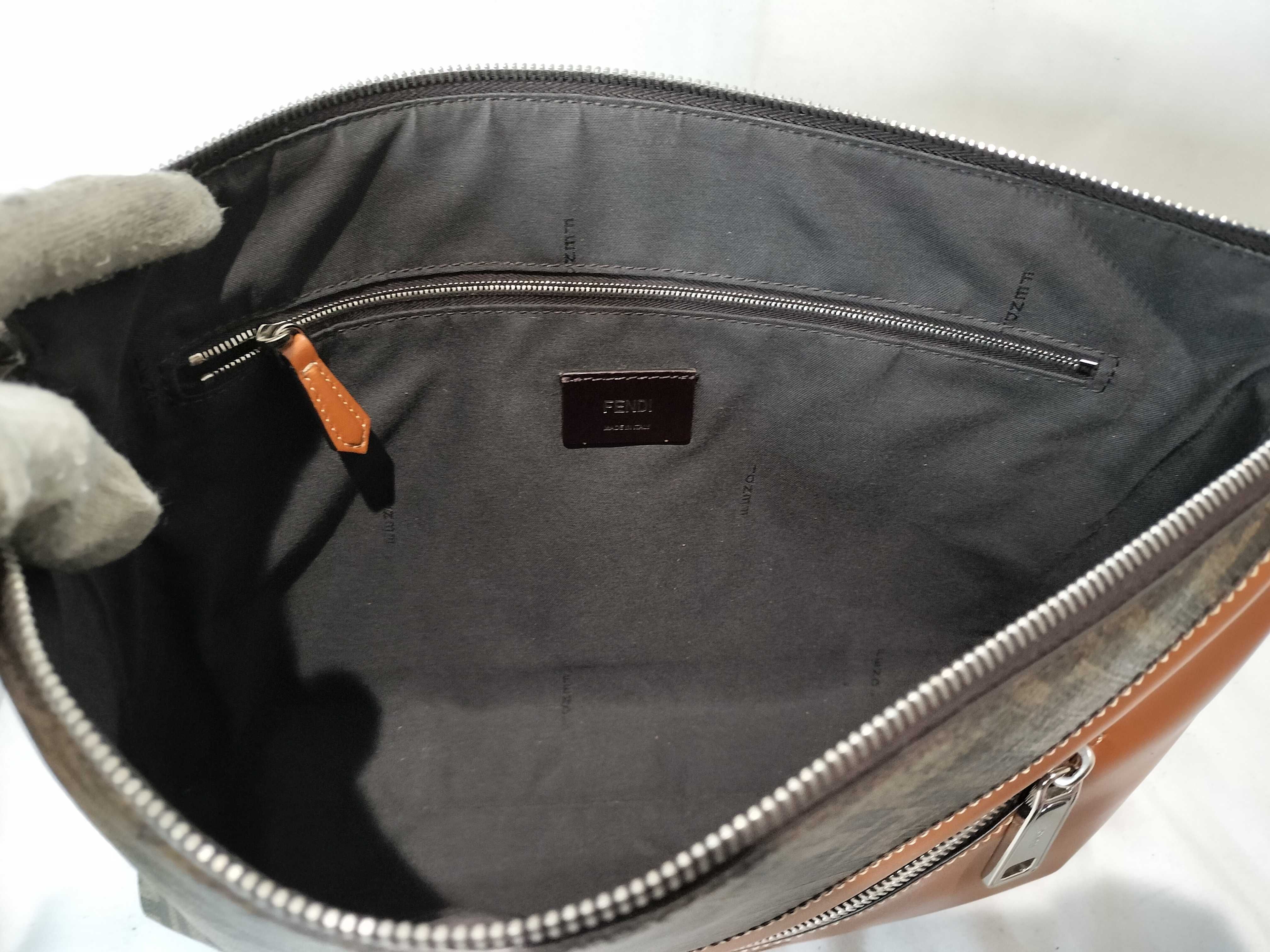 Zucca pattern leather x PVC shoulder bag — view 10