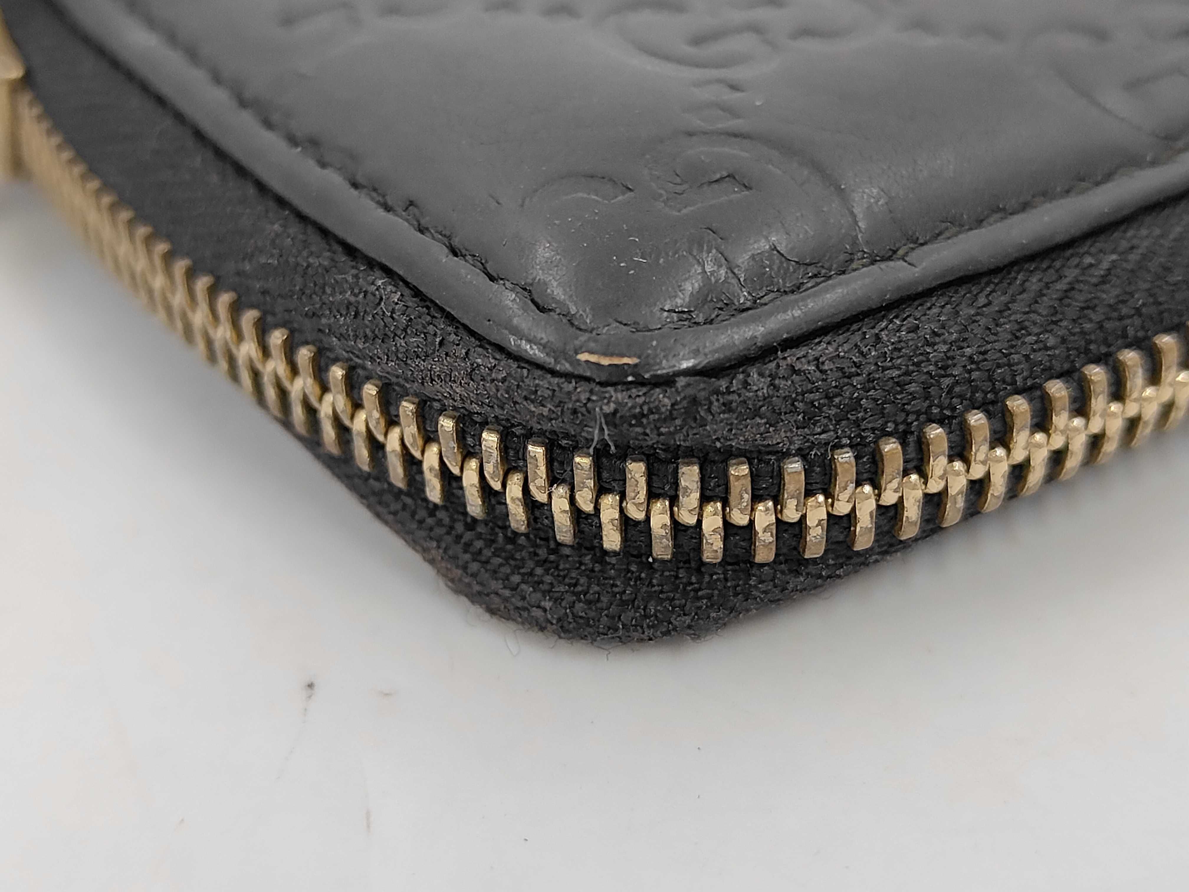 Coin Case, Coin Purse, Guccissima Leather, Black Coin Case — view 4