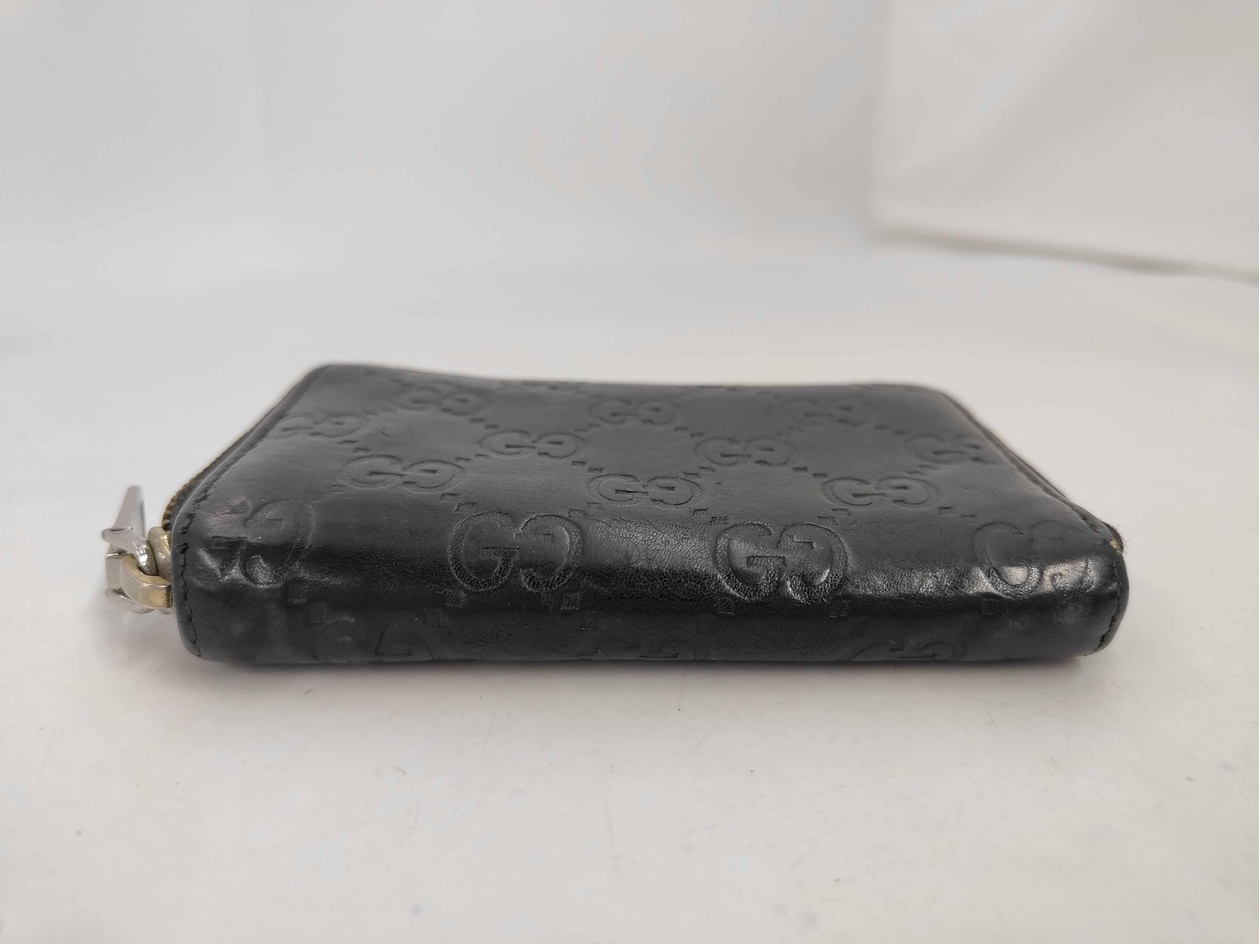 Coin Case, Coin Purse, Guccissima Leather, Black Coin Case — view 7