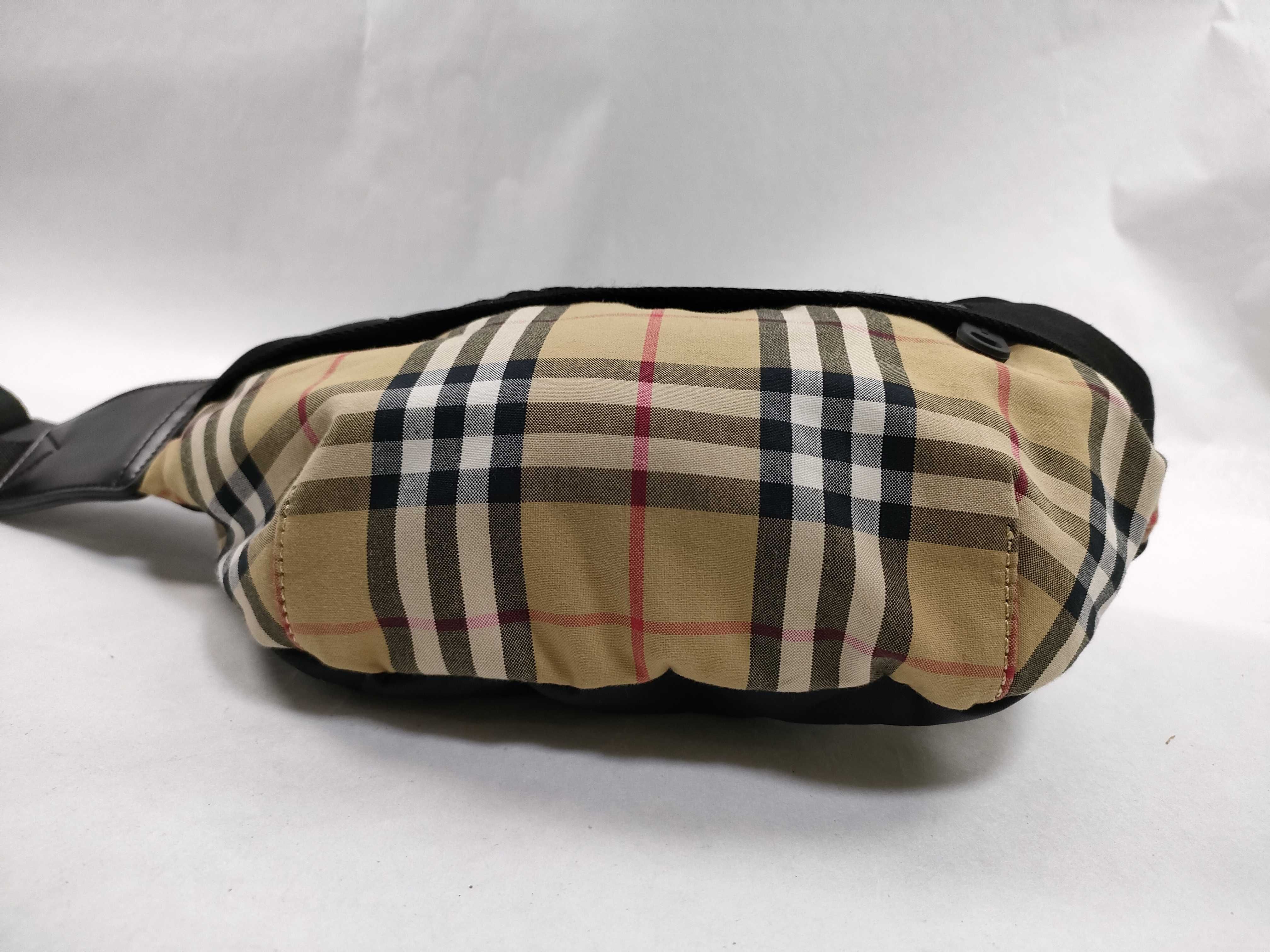body bag/waist pouch, Nova Check pattern, beige/black, nylon/canvas waist bag. — view 7