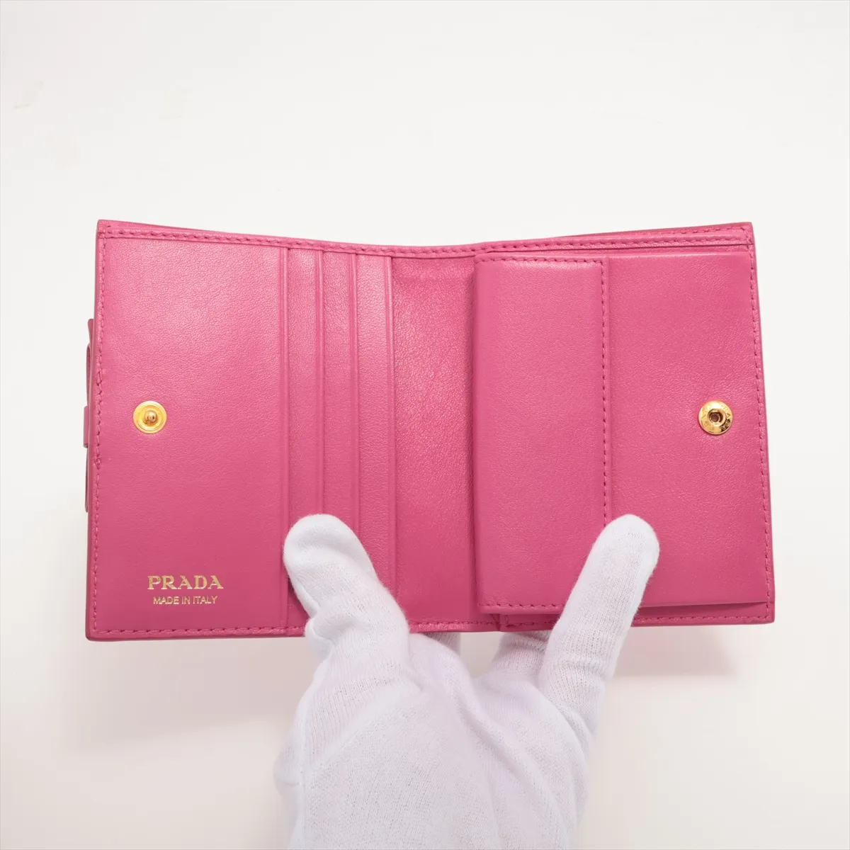 Vitello Move 1MV204 Leather Compact Wallet Pink — view 3