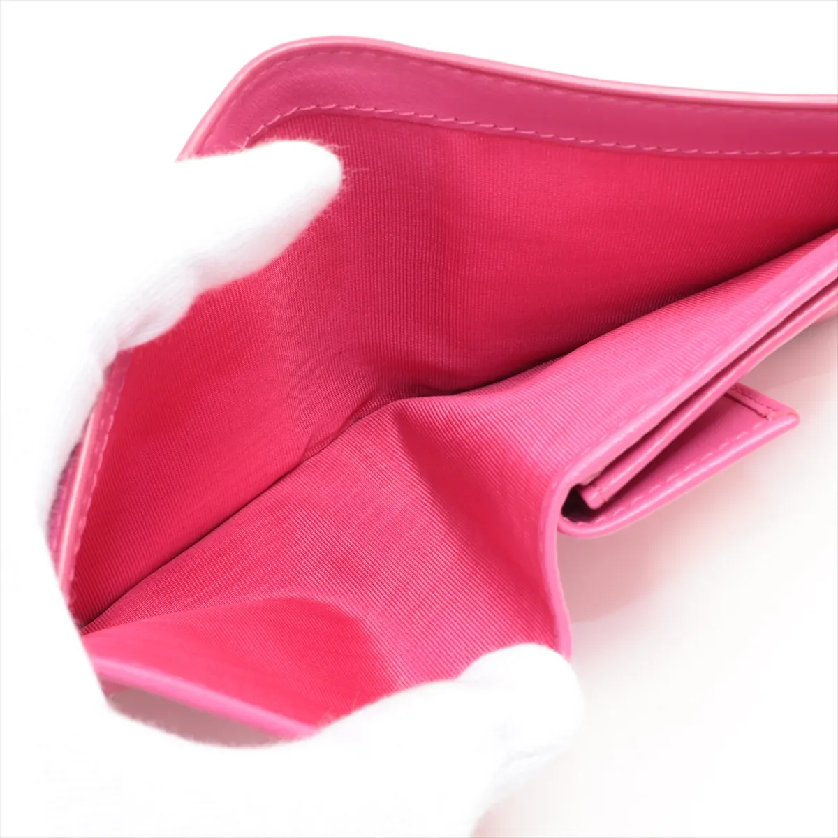Vitello Move 1MV204 Leather Compact Wallet Pink — view 4