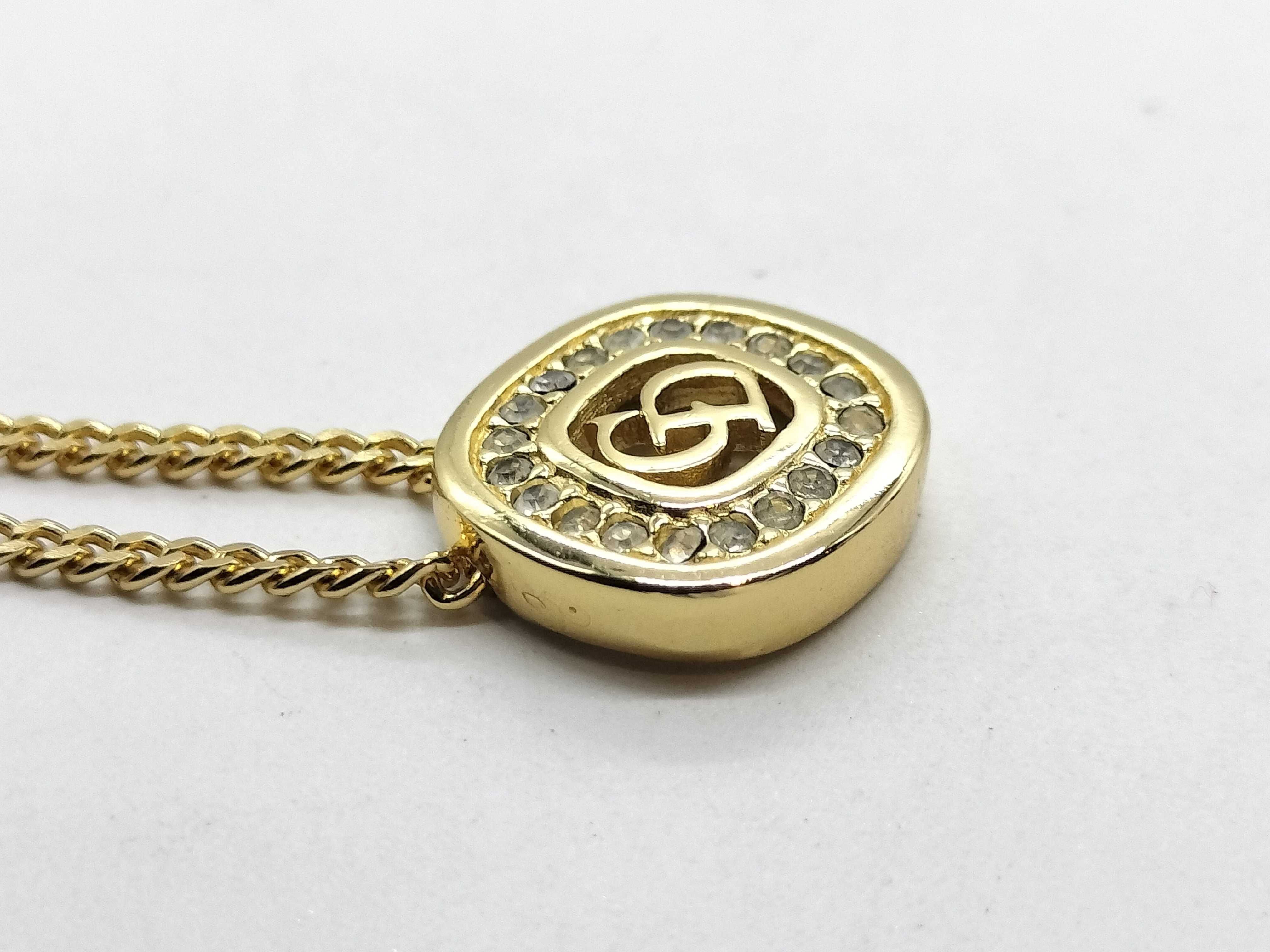 logo gold plated necklace — view 4