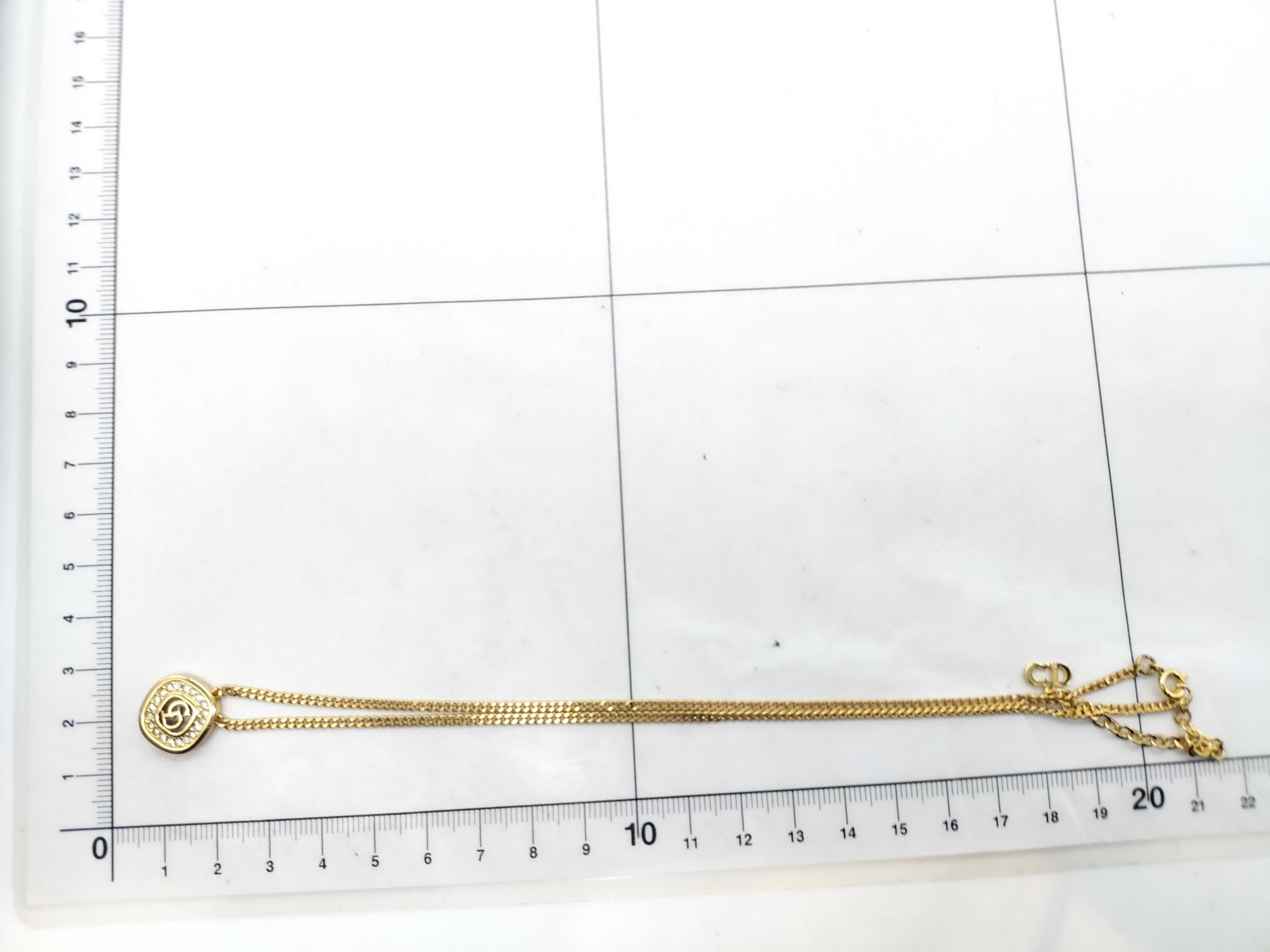 logo gold plated necklace — view 7