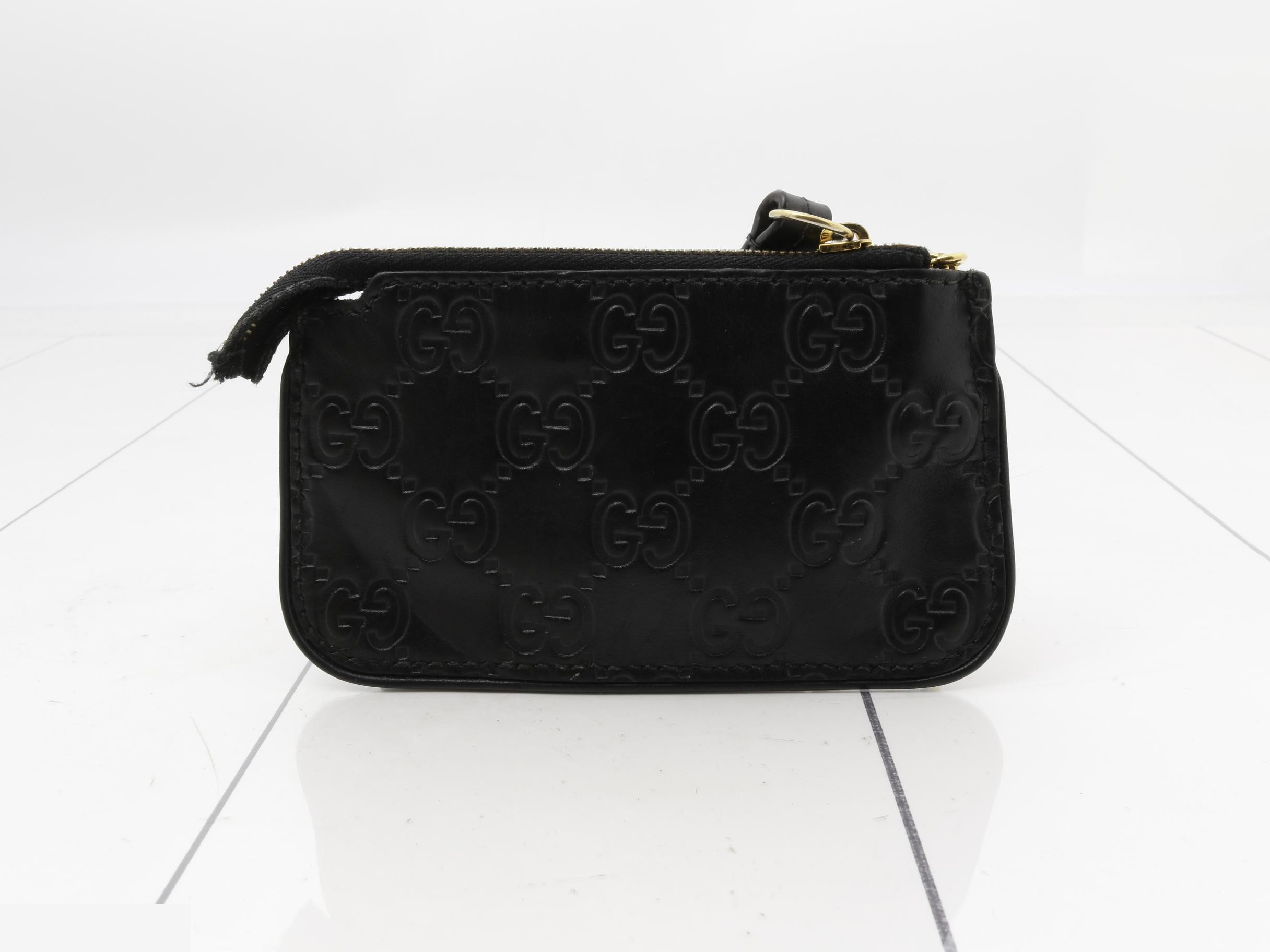 Guccissima coin case, black — view 2