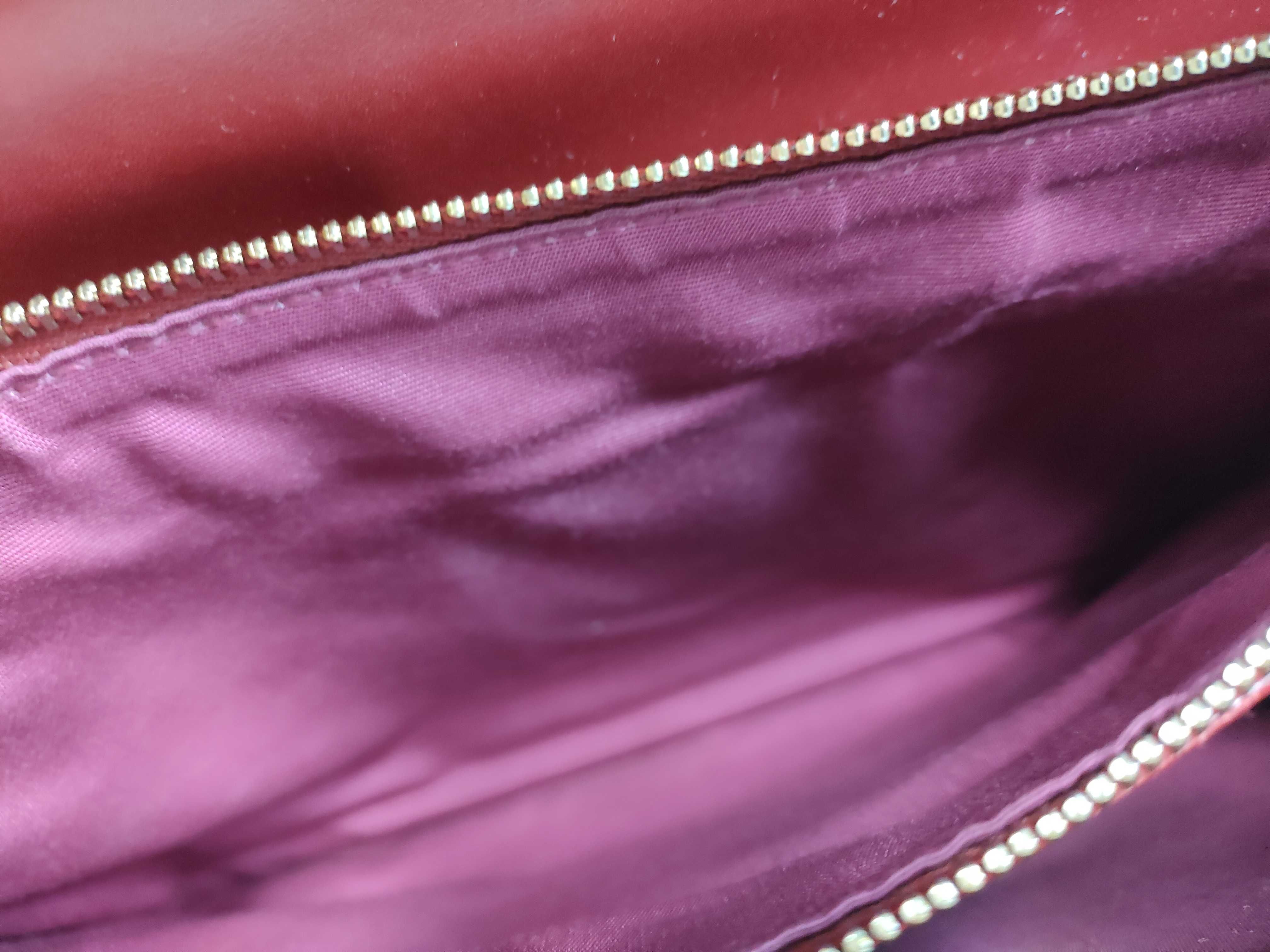 Bulgari Serpenti Bicolor Leather Chain Shoulder Bag Red Shoulder Bag — view 11
