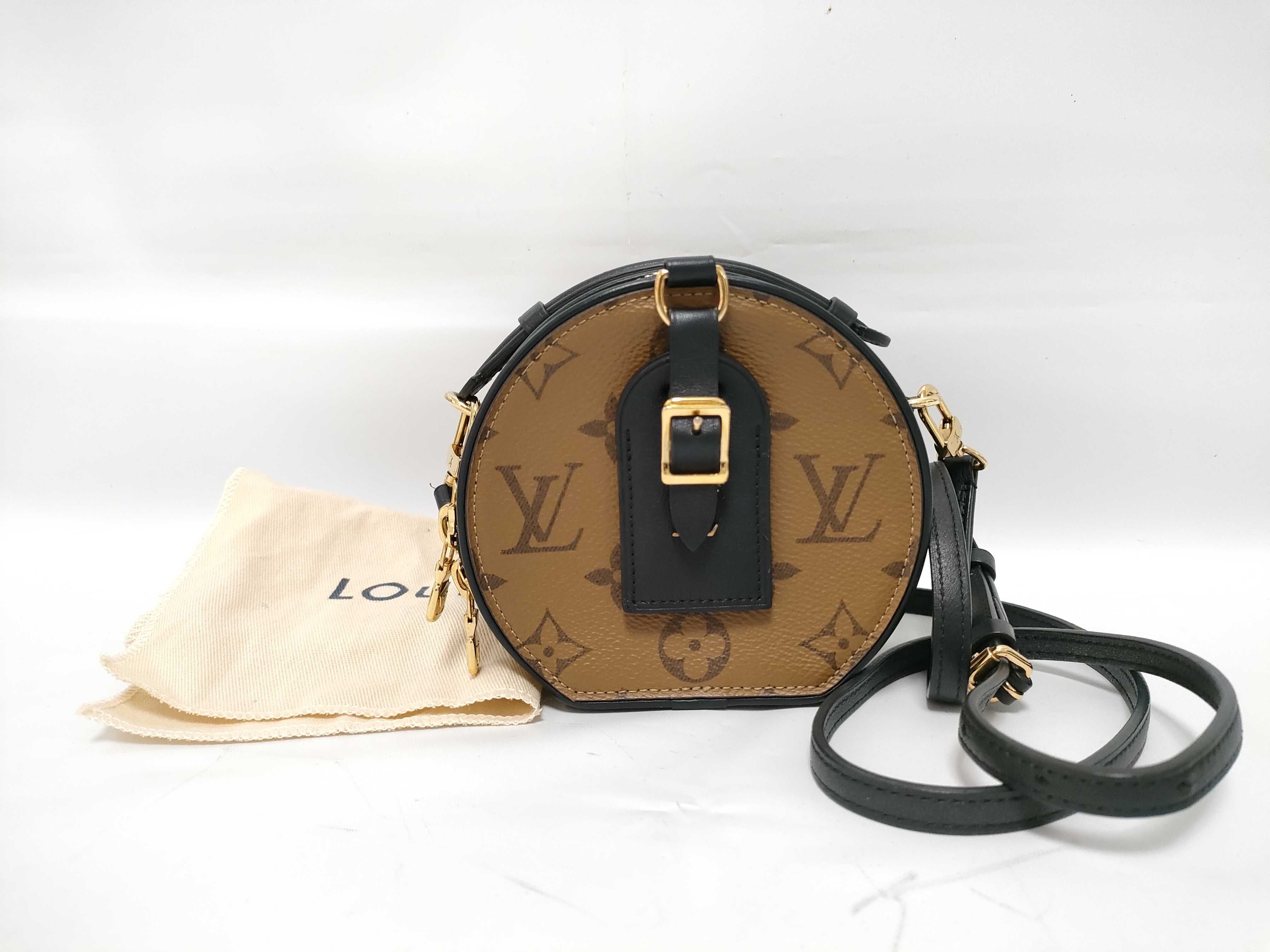 Monogram Louis Vuitton Monogram Reverse Mini Boite Chapeau M68276 Shoulder Bag