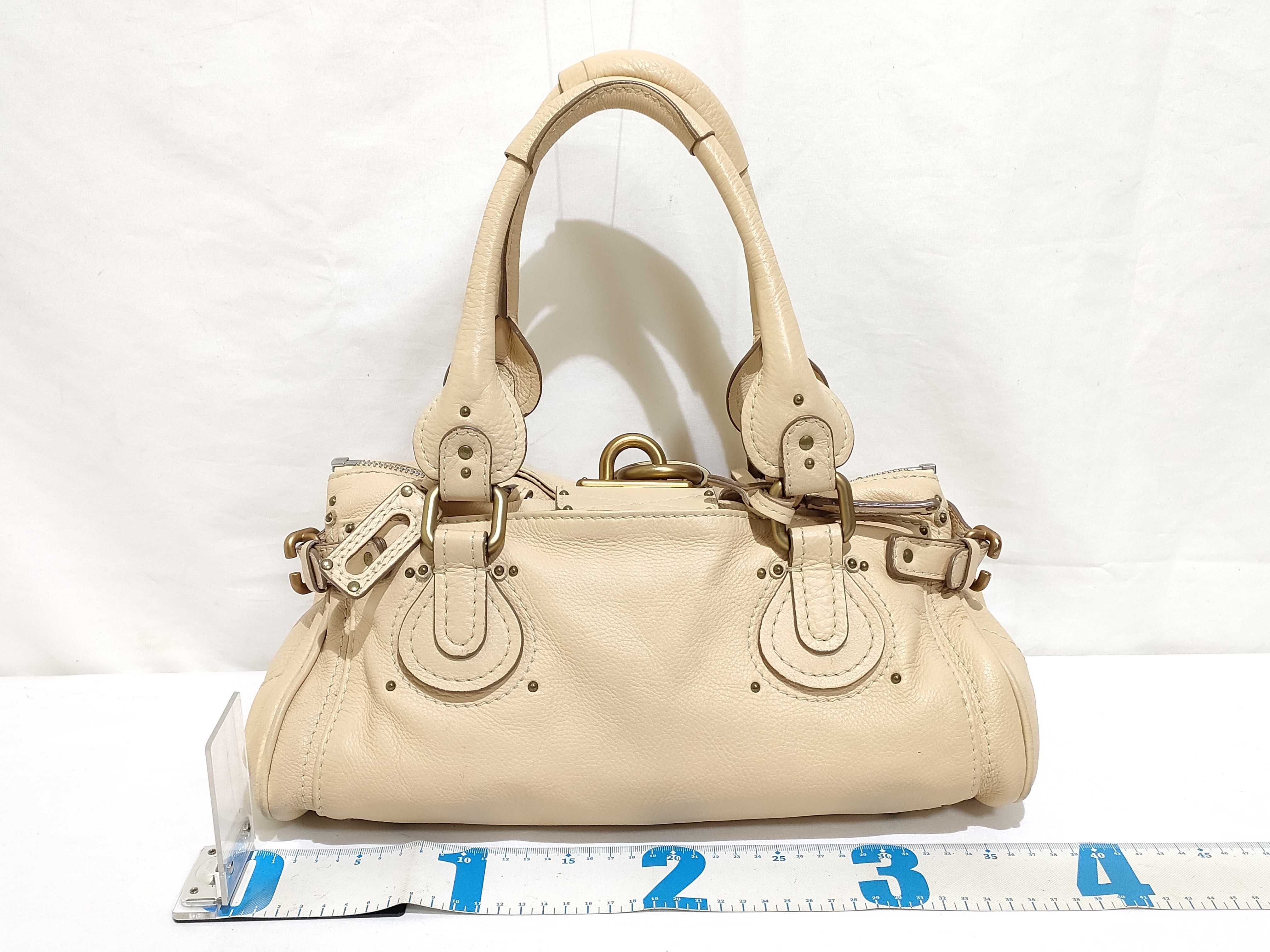 shoulder bag, leather, beige, handbag — view 2