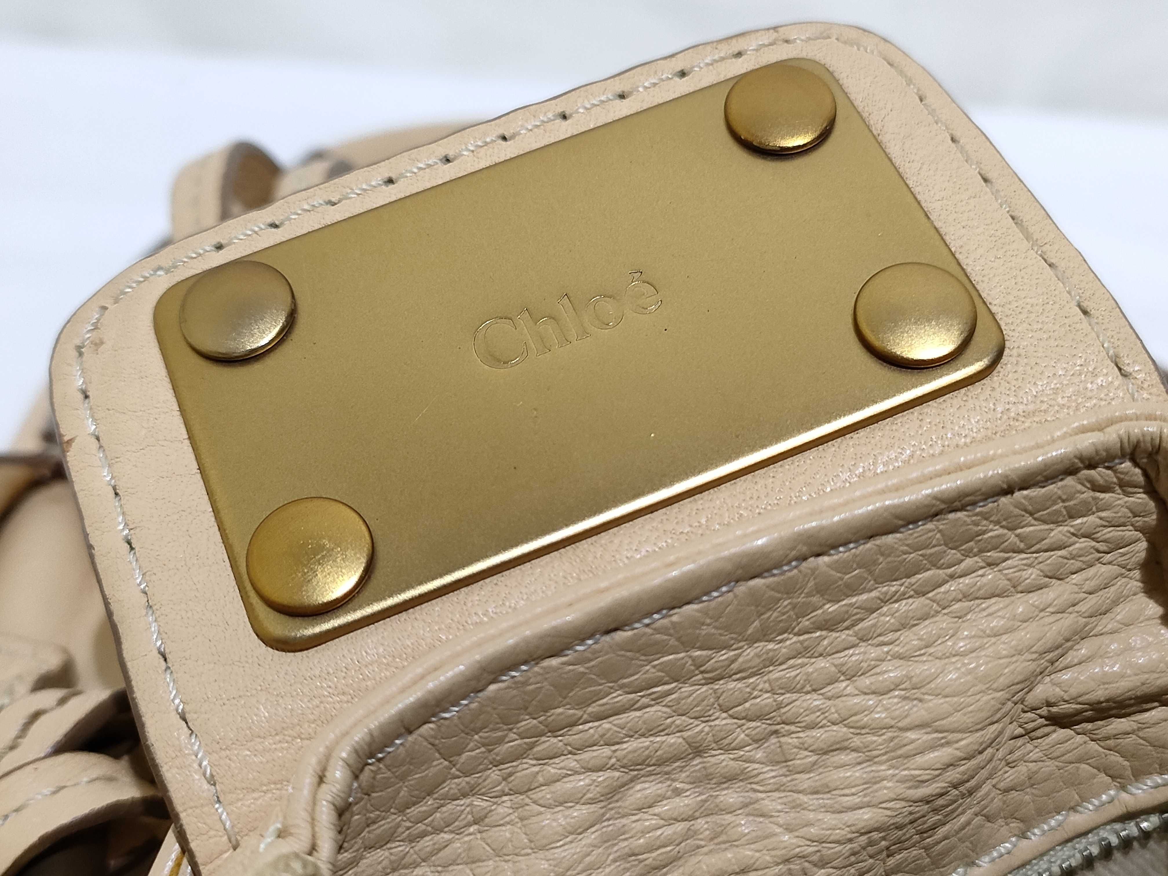 shoulder bag, leather, beige, handbag — view 12