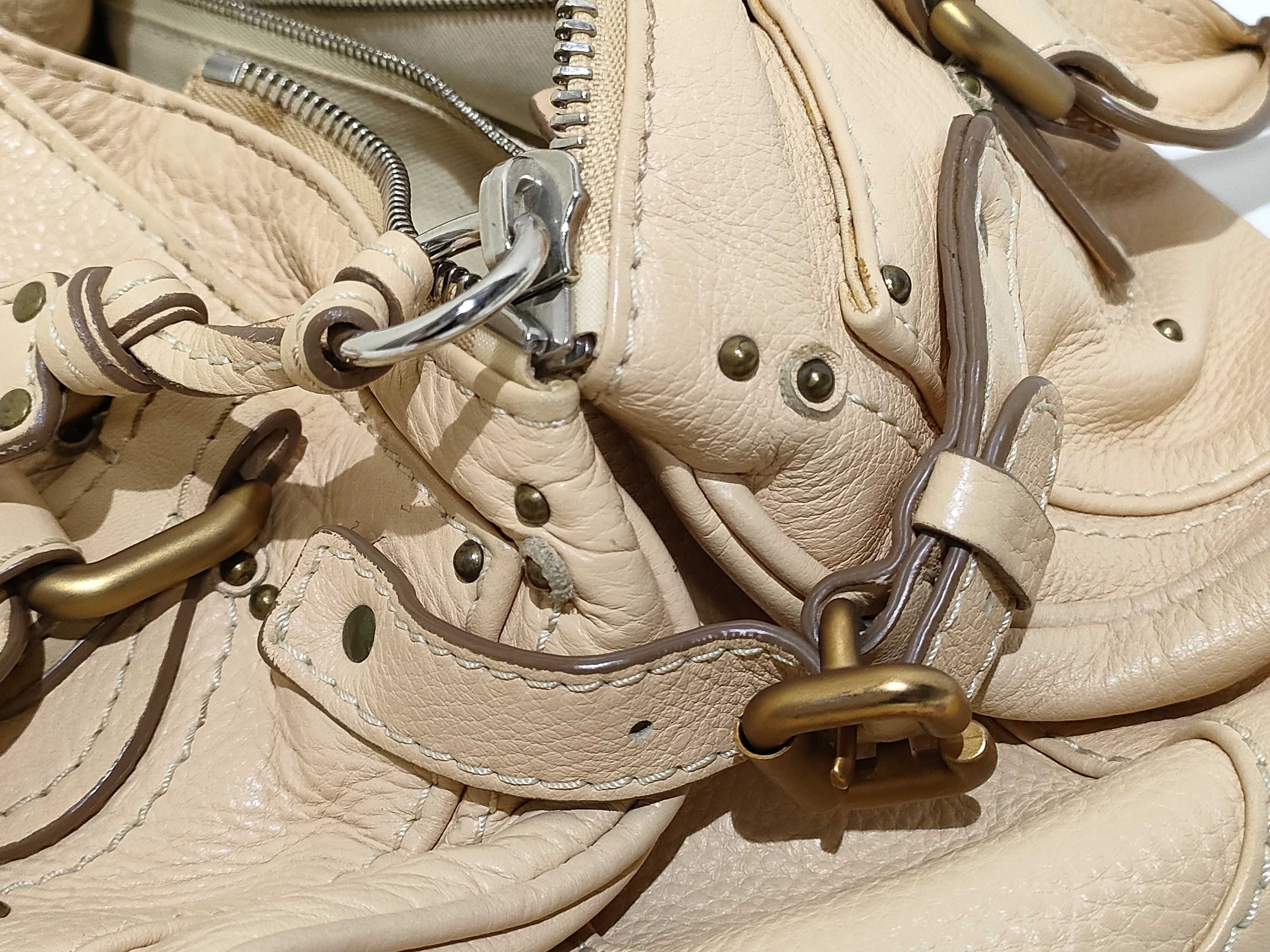 shoulder bag, leather, beige, handbag — view 14