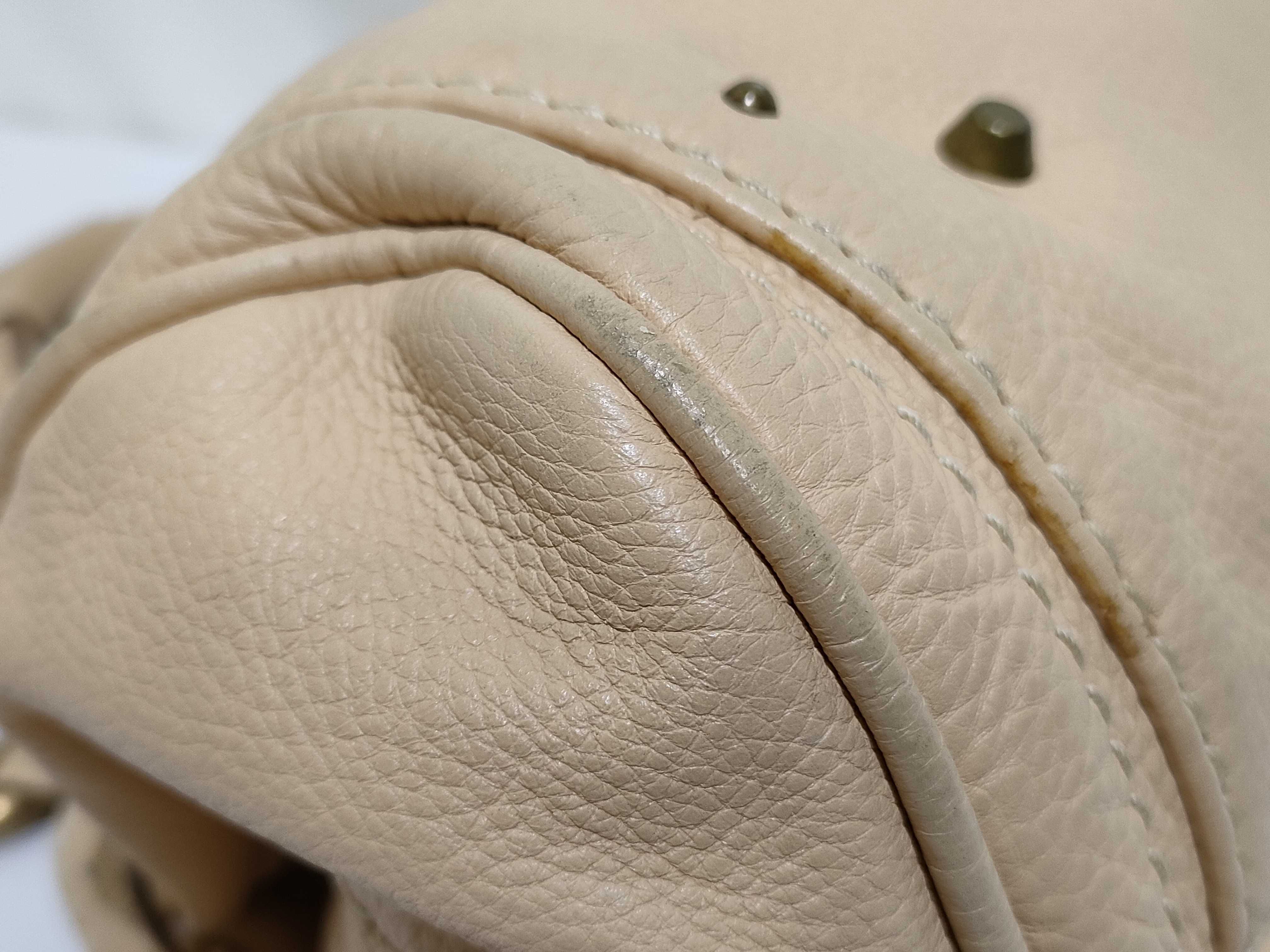 shoulder bag, leather, beige, handbag — view 6