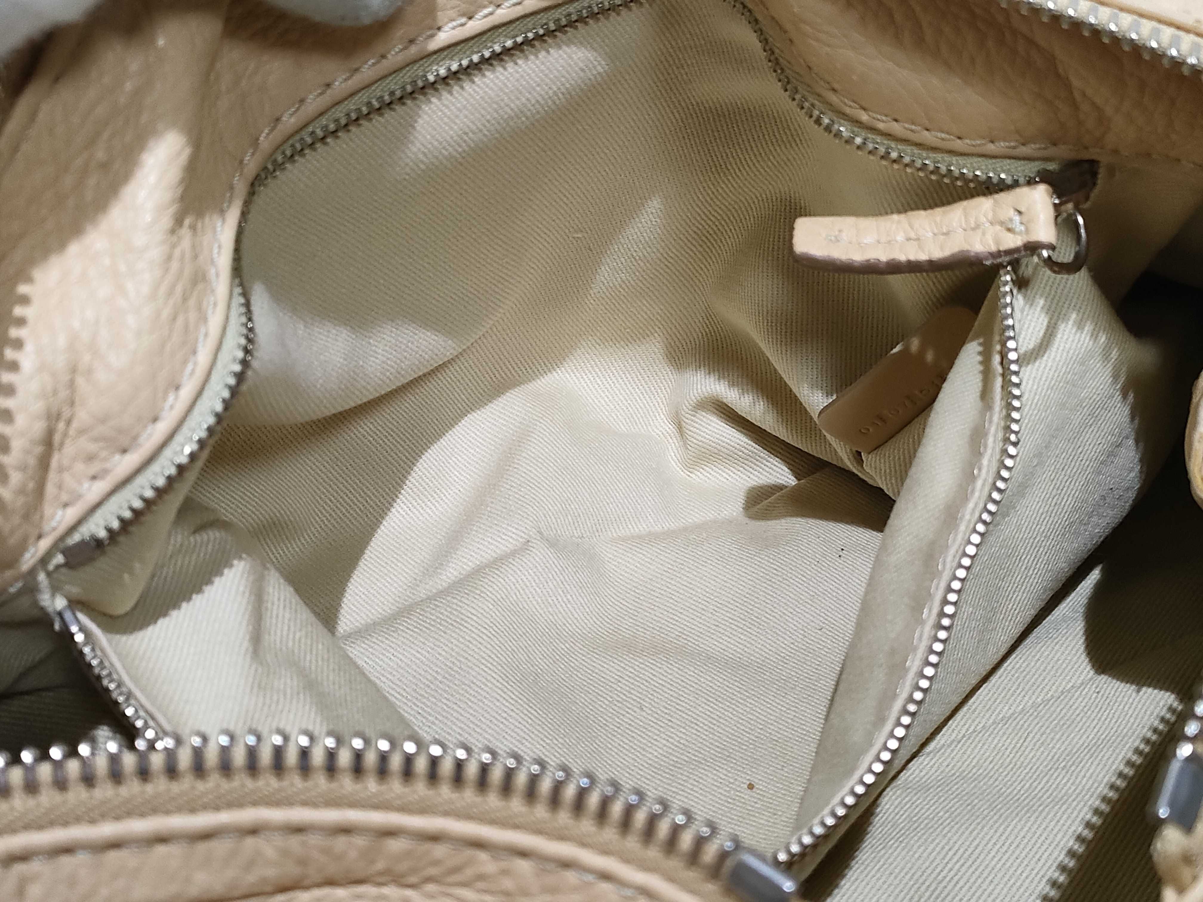 shoulder bag, leather, beige, handbag — view 10