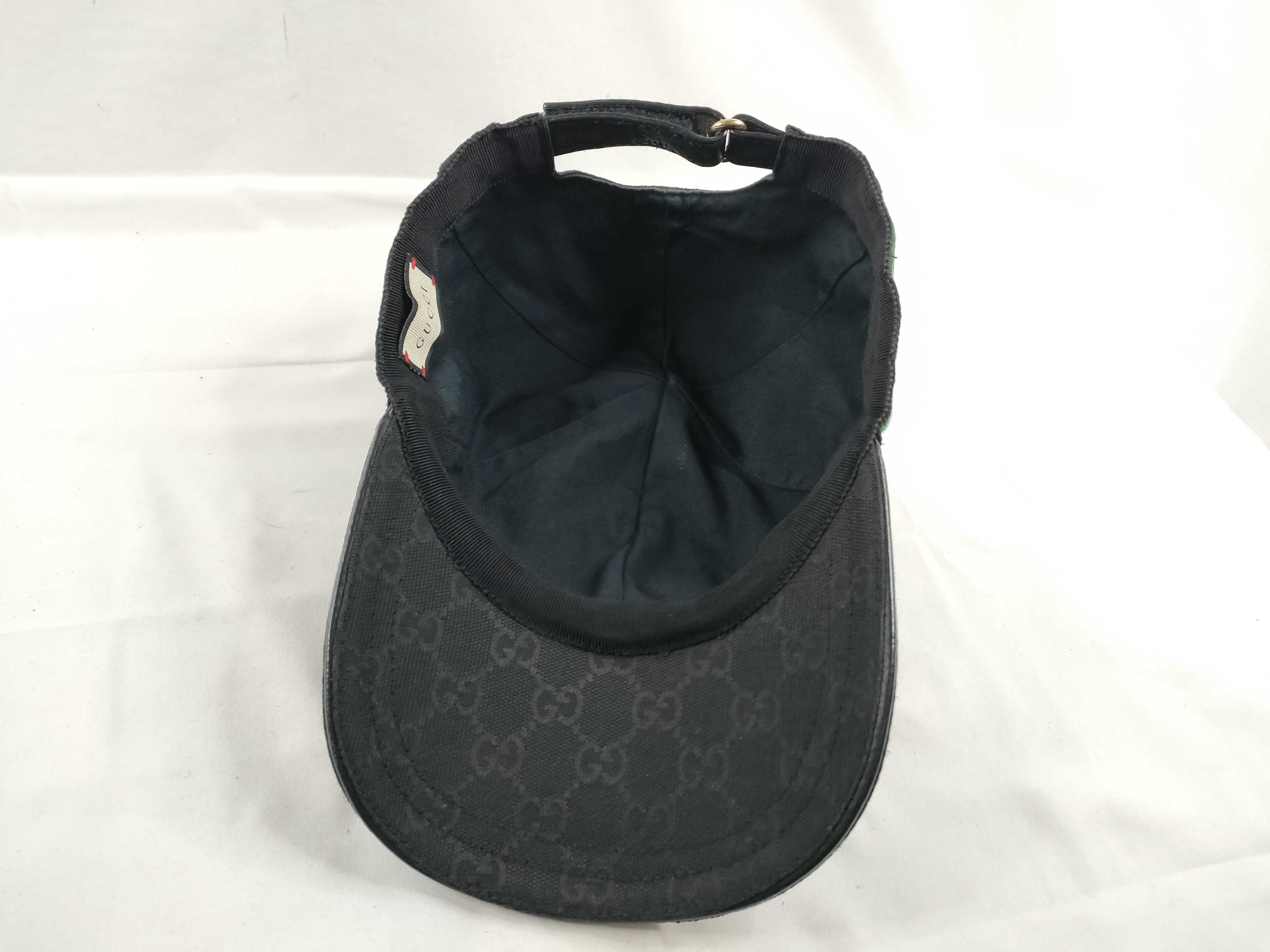 GG Canvas Cap, Sherry Canvas, Black, Other Accessories — view 6