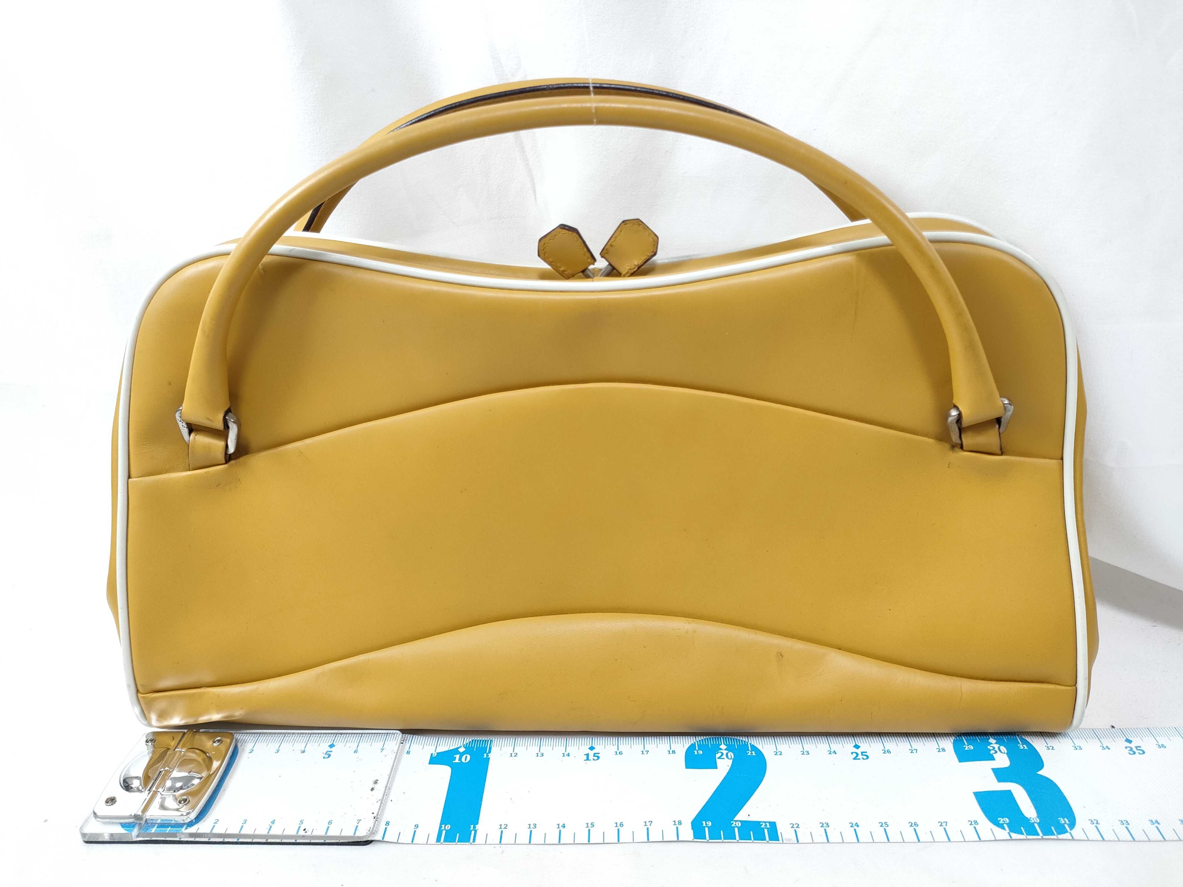 bag, yellow handbag — view 2