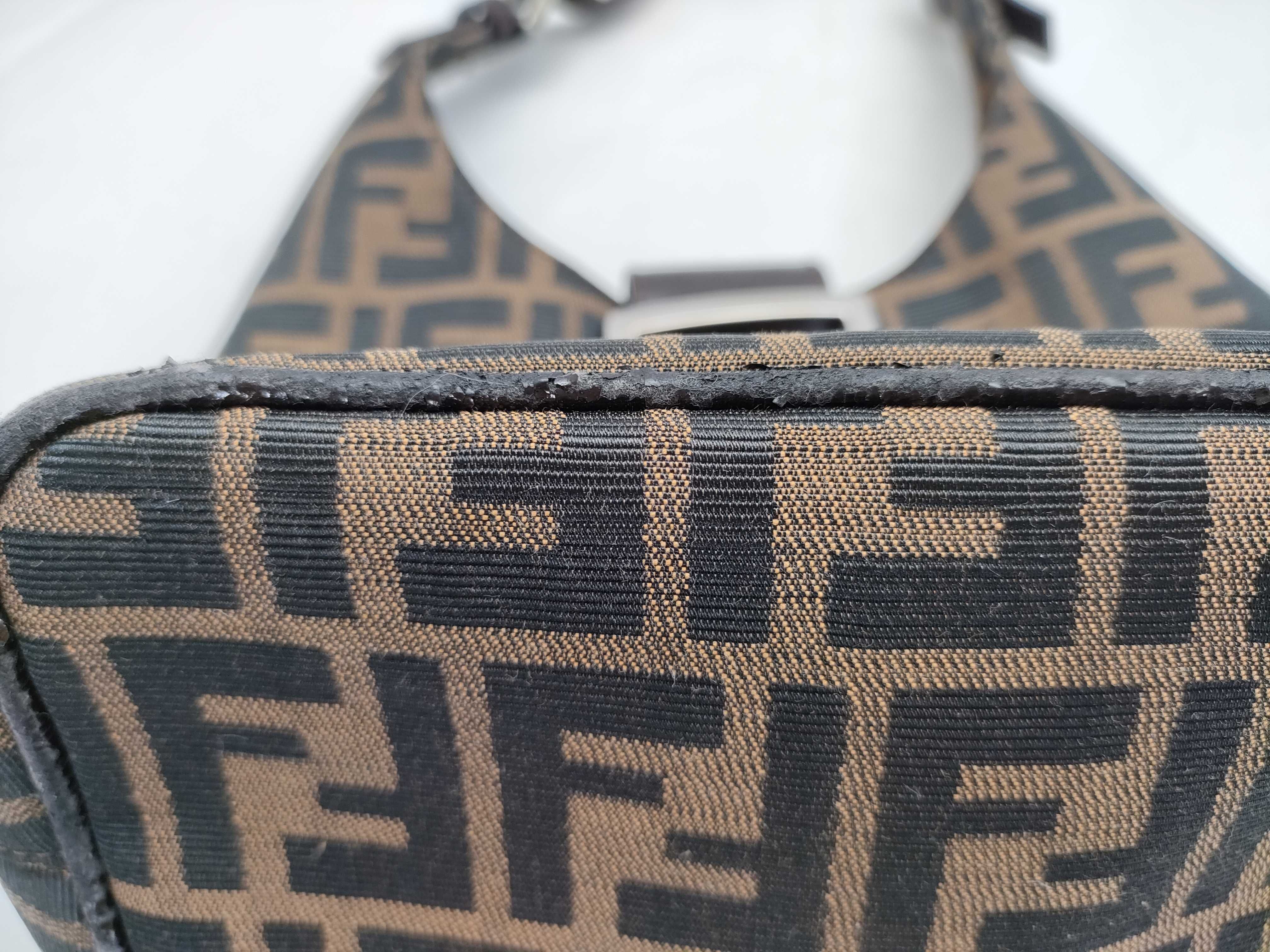 Zucca pattern Fendi Zucca handbag, one-handle handbag — view 12