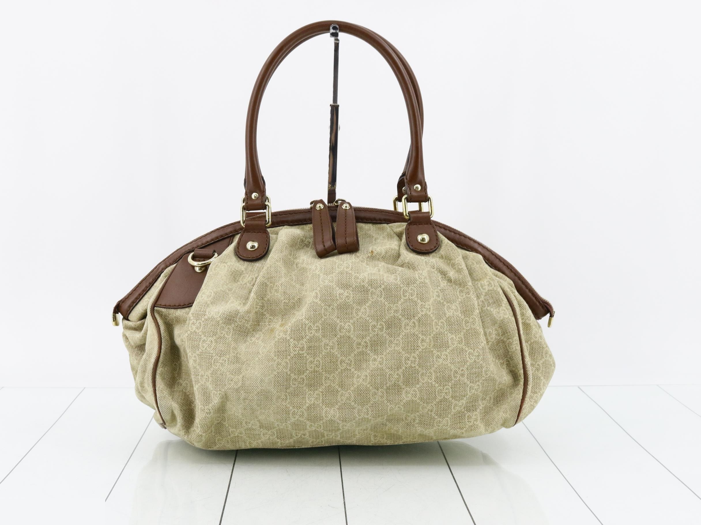 Sukey GG Canvas Leather Handbag — view 2