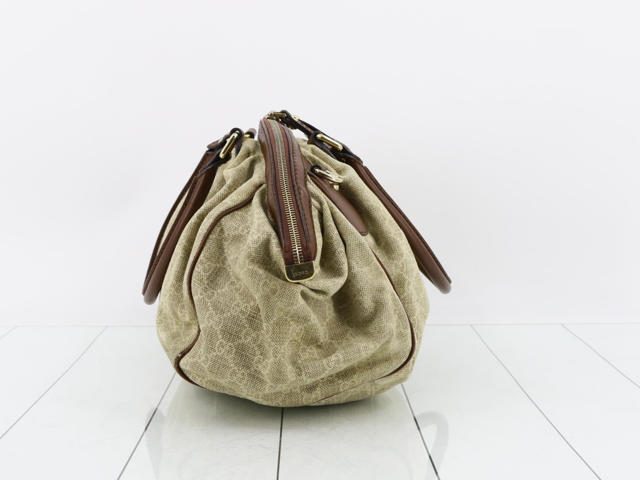 Sukey GG Canvas Leather Handbag — view 3