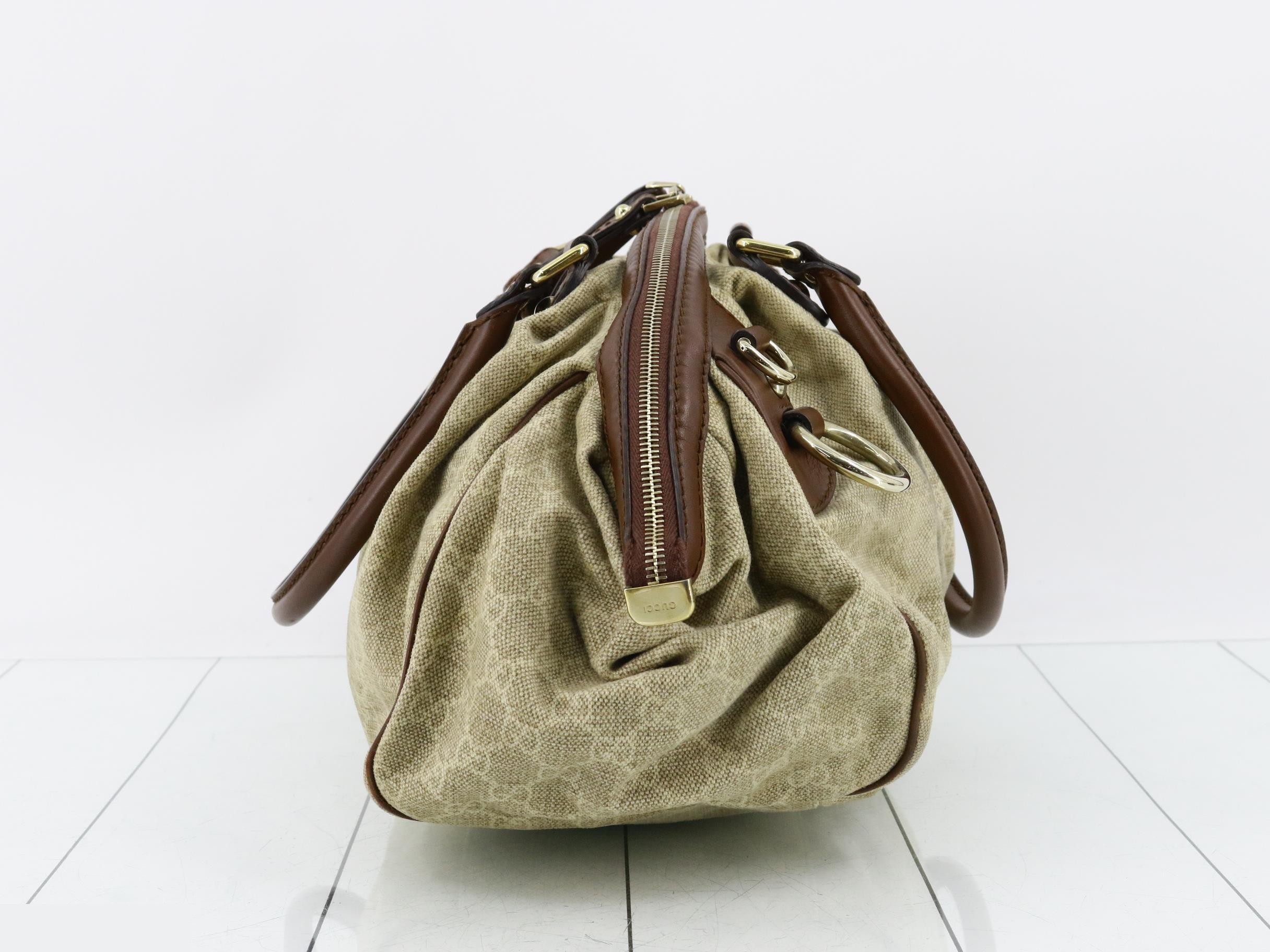 Sukey GG Canvas Leather Handbag — view 4