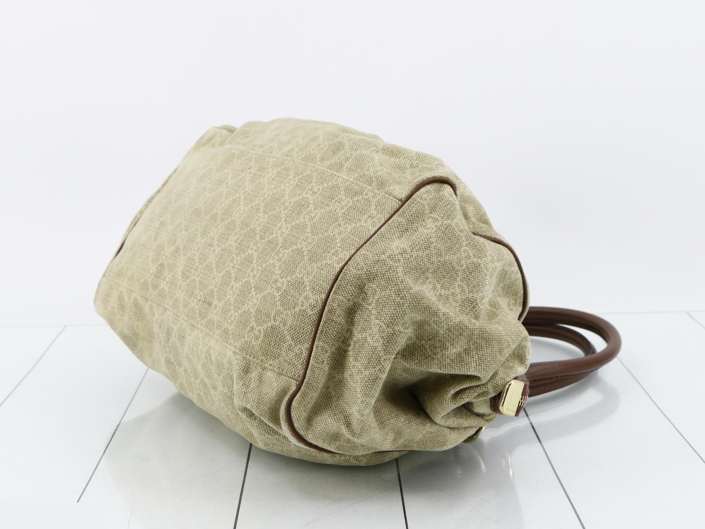Sukey GG Canvas Leather Handbag — view 6