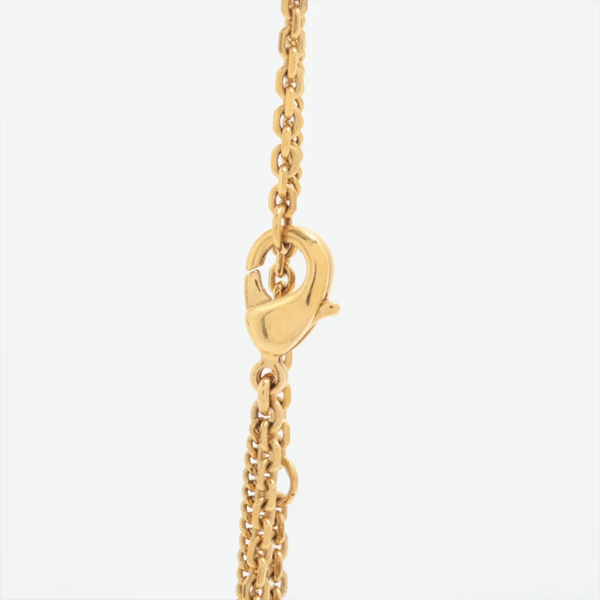 Petit CD necklace, gold-plated with rhinestones. Shows signs of wear, — view 3