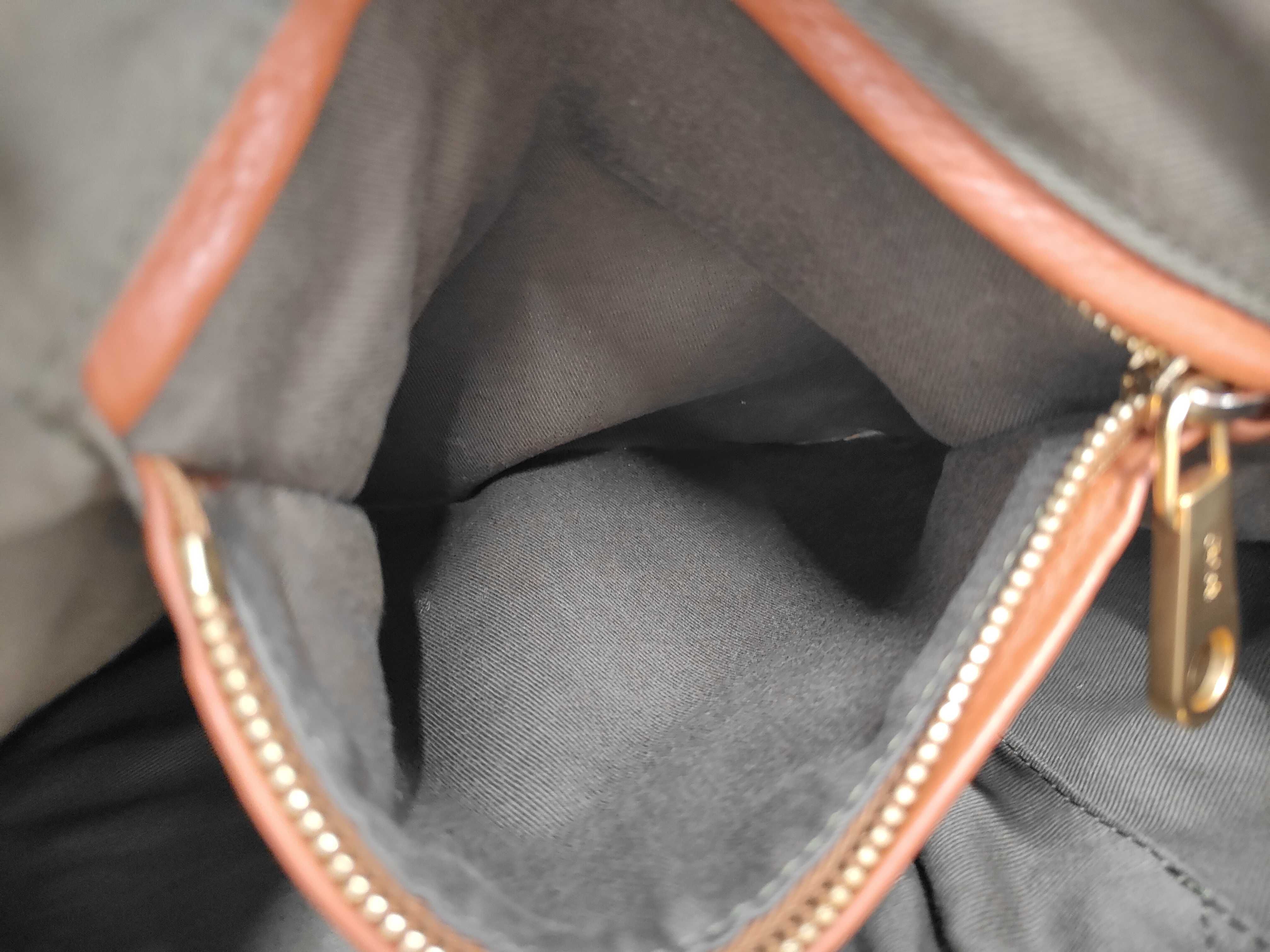 Marcie Leather Camel Shoulder Bag with Shoulder Strap — view 10