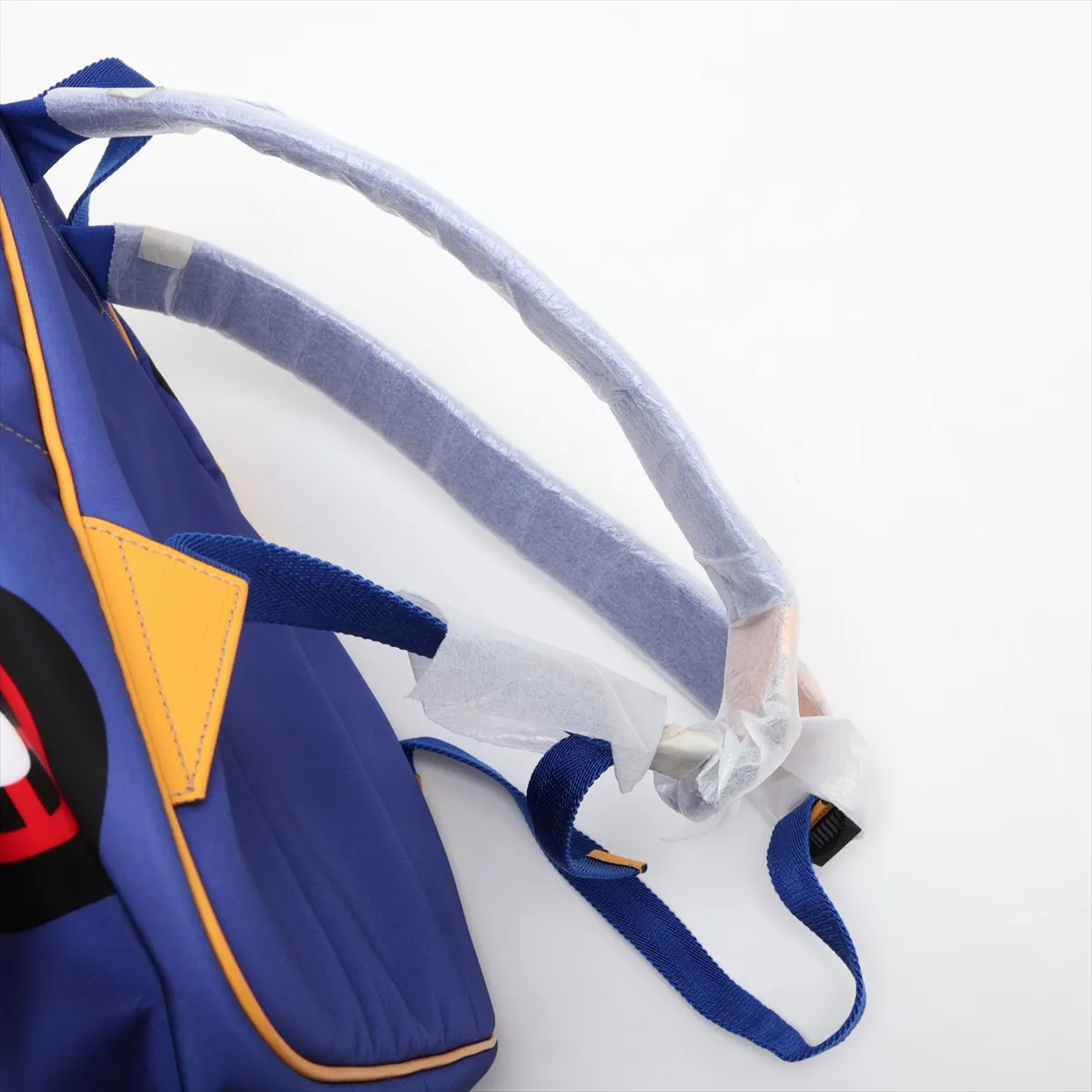 Children's 580435 Nylon x Leather Backpack/Rucksack Blue — view 6