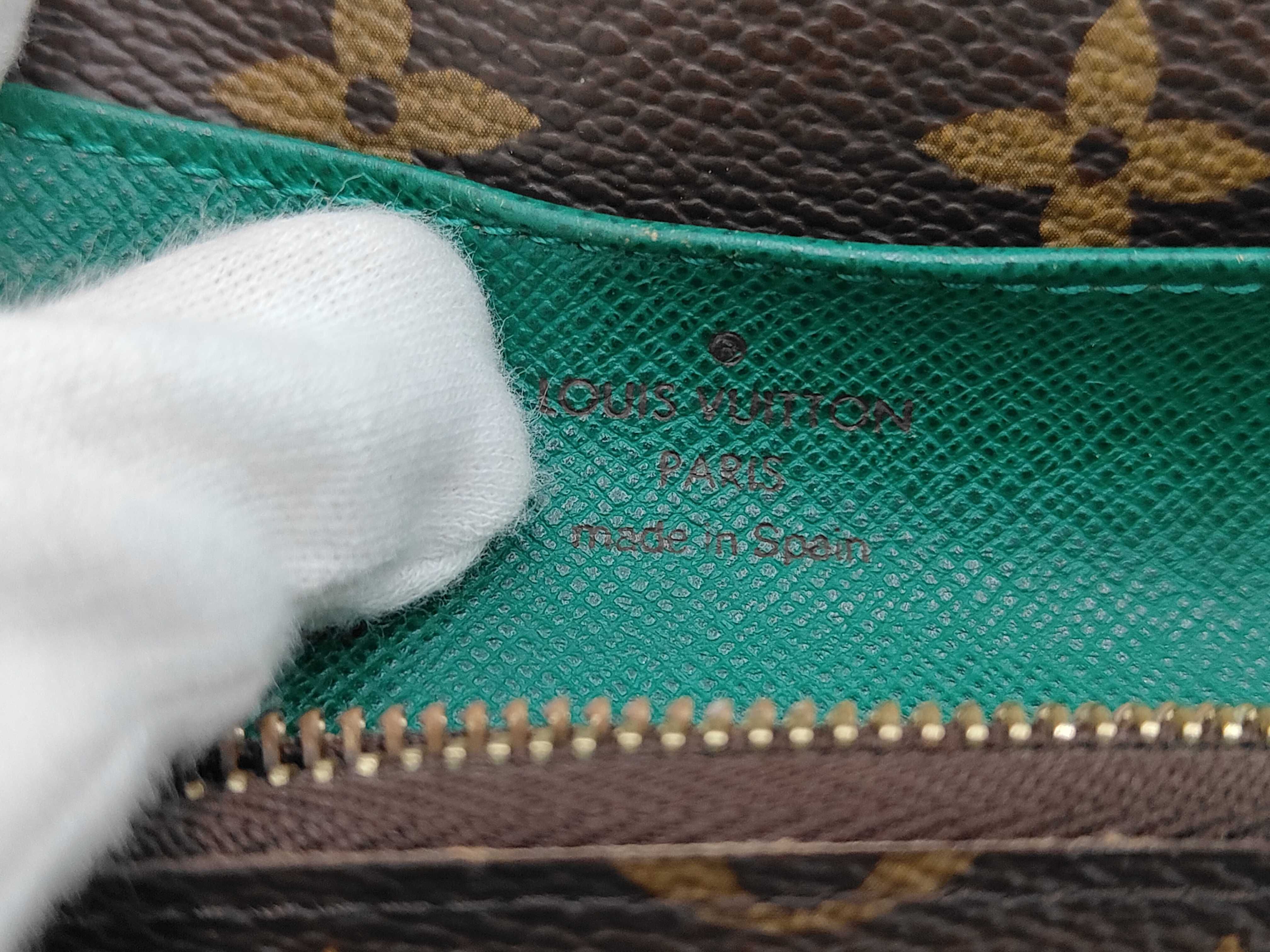 Monogram Louis Vuitton Monogram Portefeuille Emilie Vert CA1190 Wallet — view 5