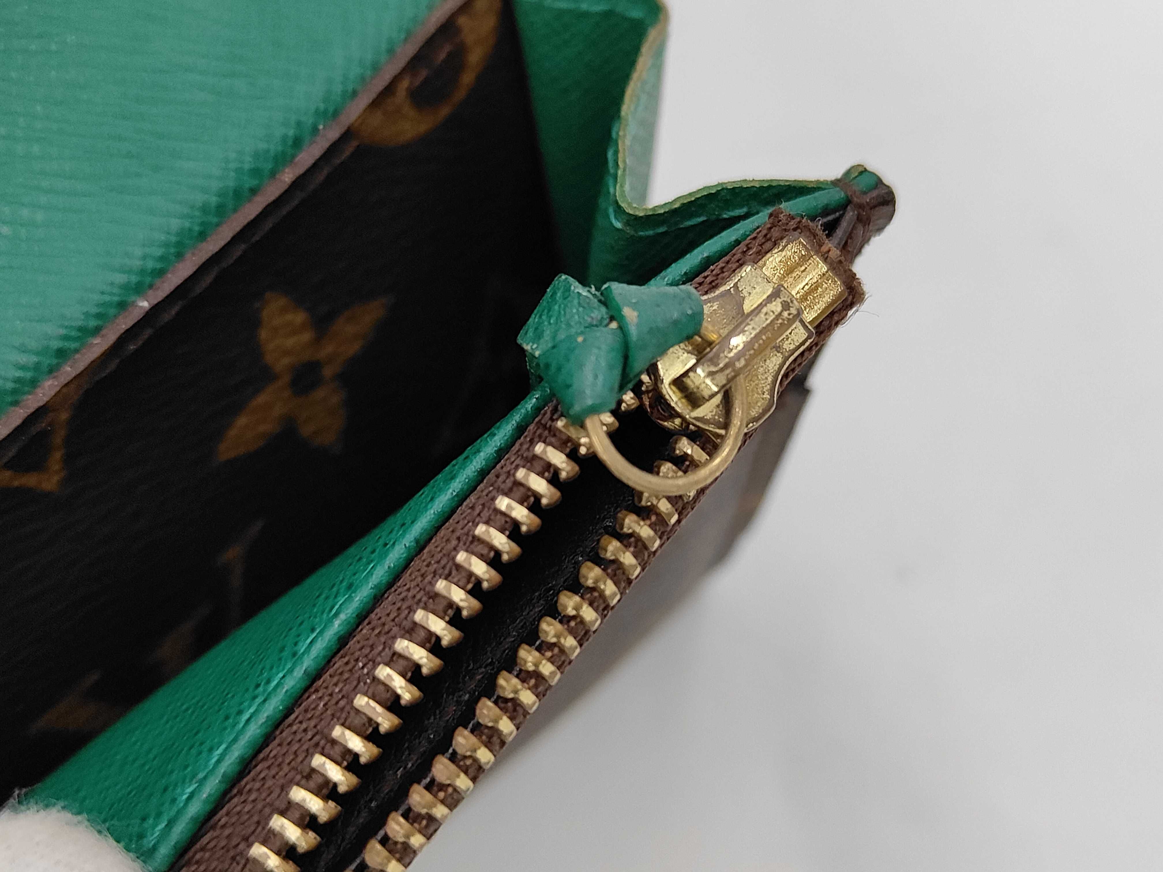 Monogram Louis Vuitton Monogram Portefeuille Emilie Vert CA1190 Wallet — view 8