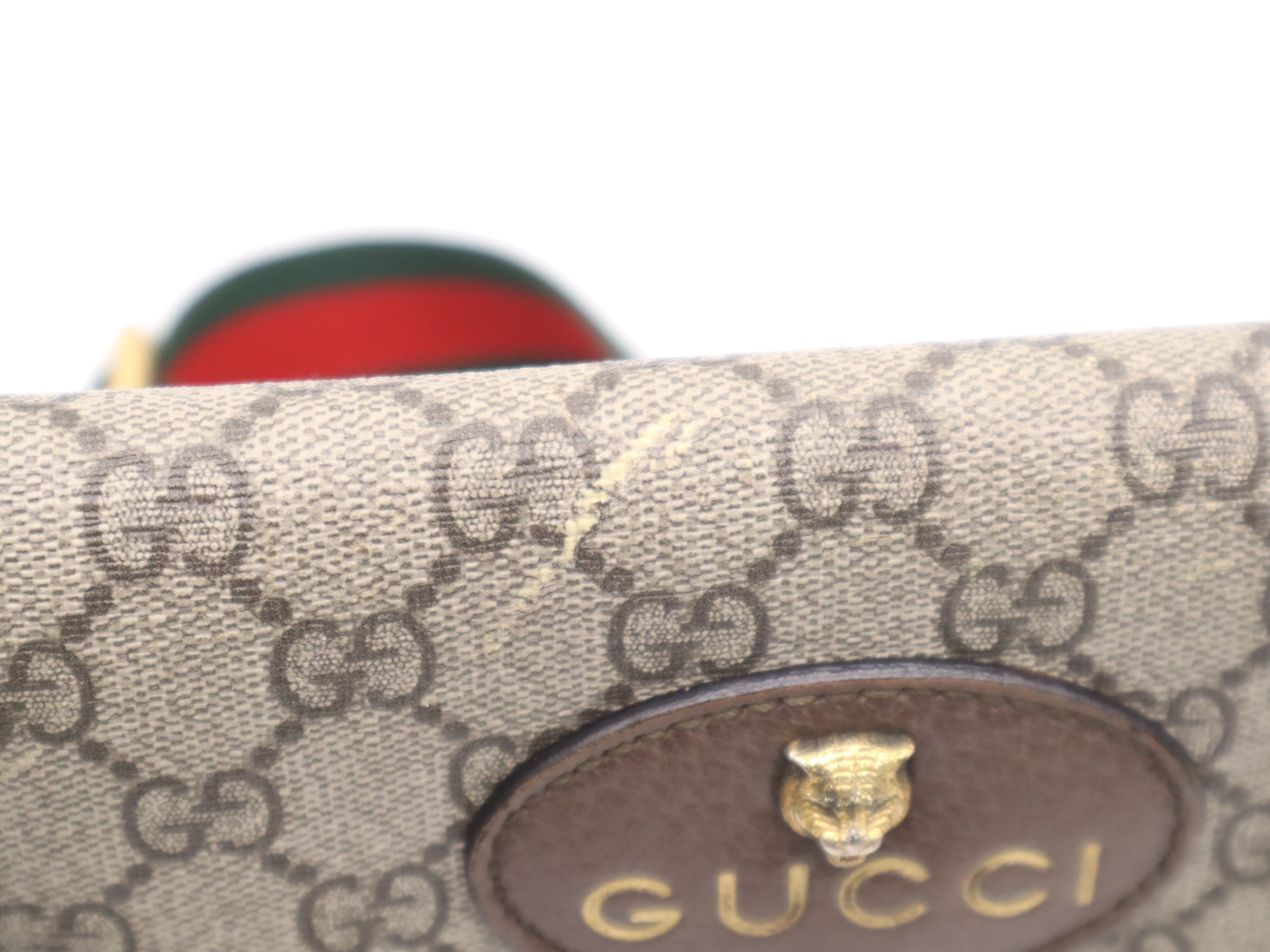 493930 GG Supreme x Sherry Line Shoulder Bag, Brown, Gold Hardware, with Dust Bag. — view 11