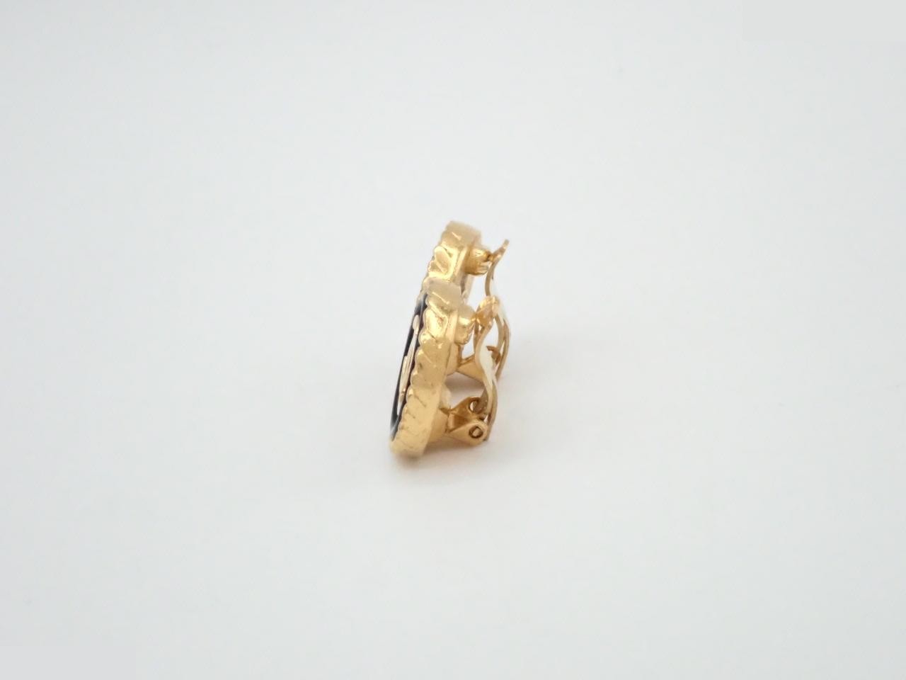 Earrings, Coco Mark, Twist, Black — view 3