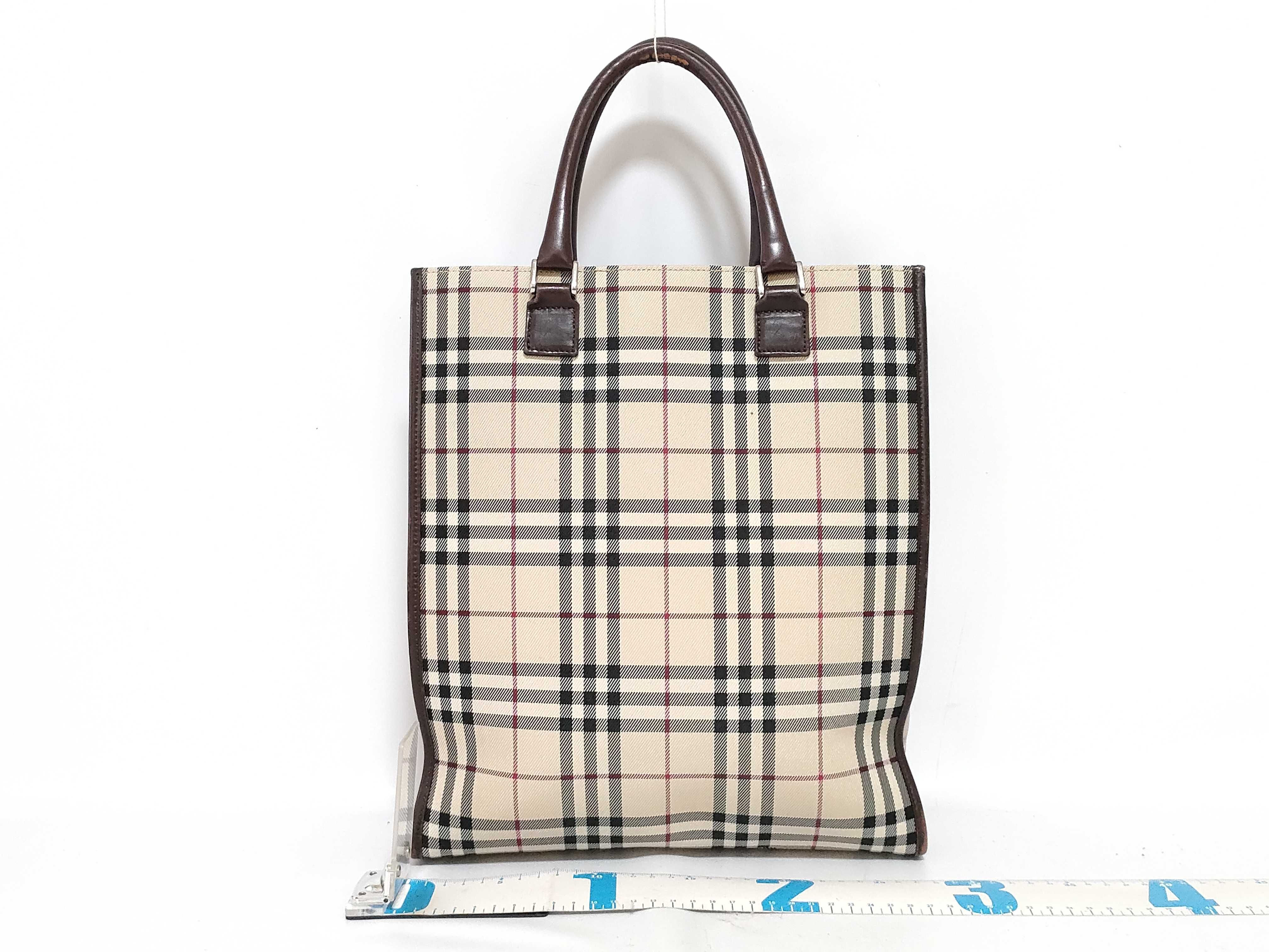 Nova Check Canvas Tote Bag — view 2