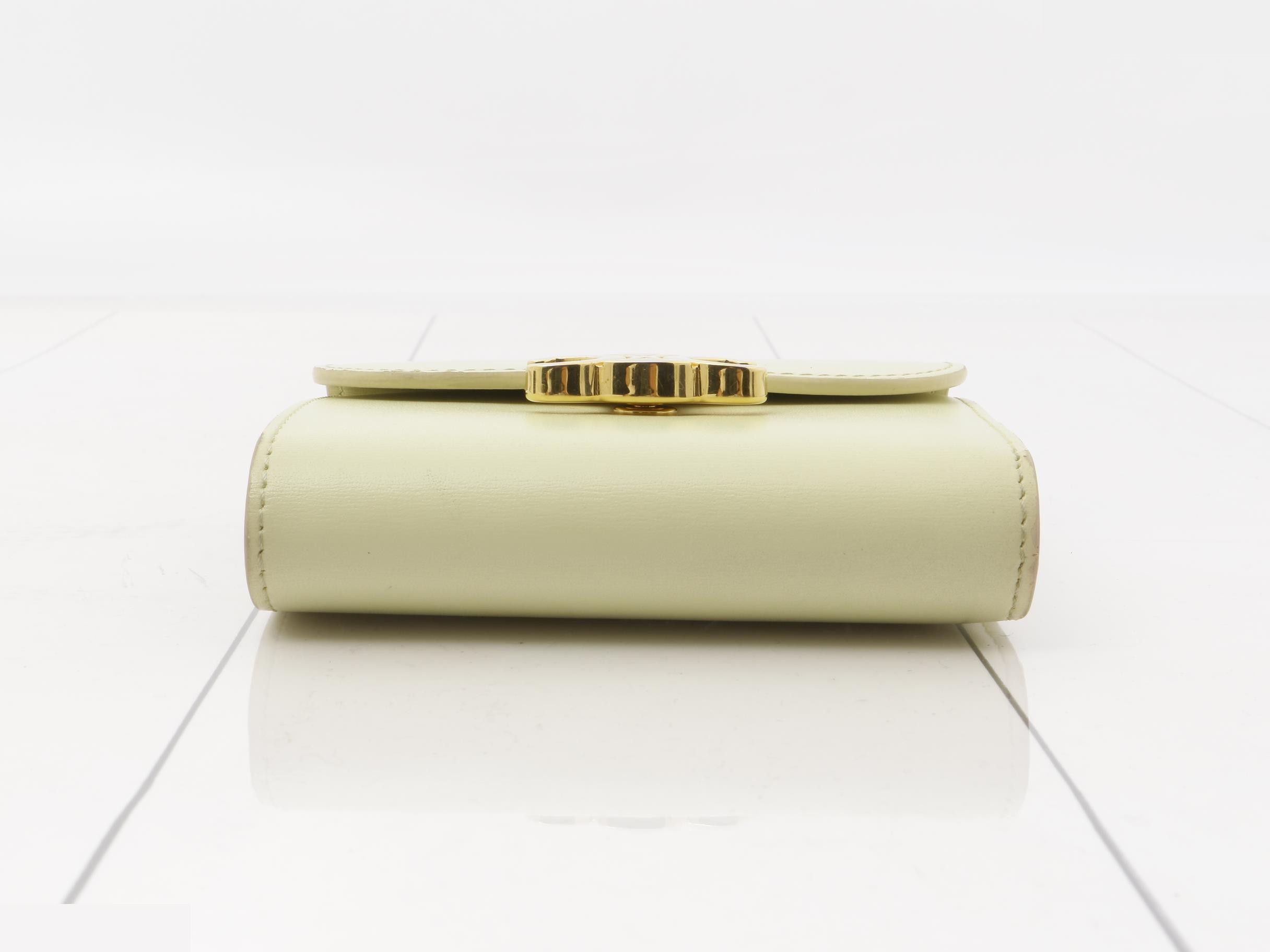 Triomphe Bi-fold Wallet, Yellow, Other Line, Bags & Wallets — view 3