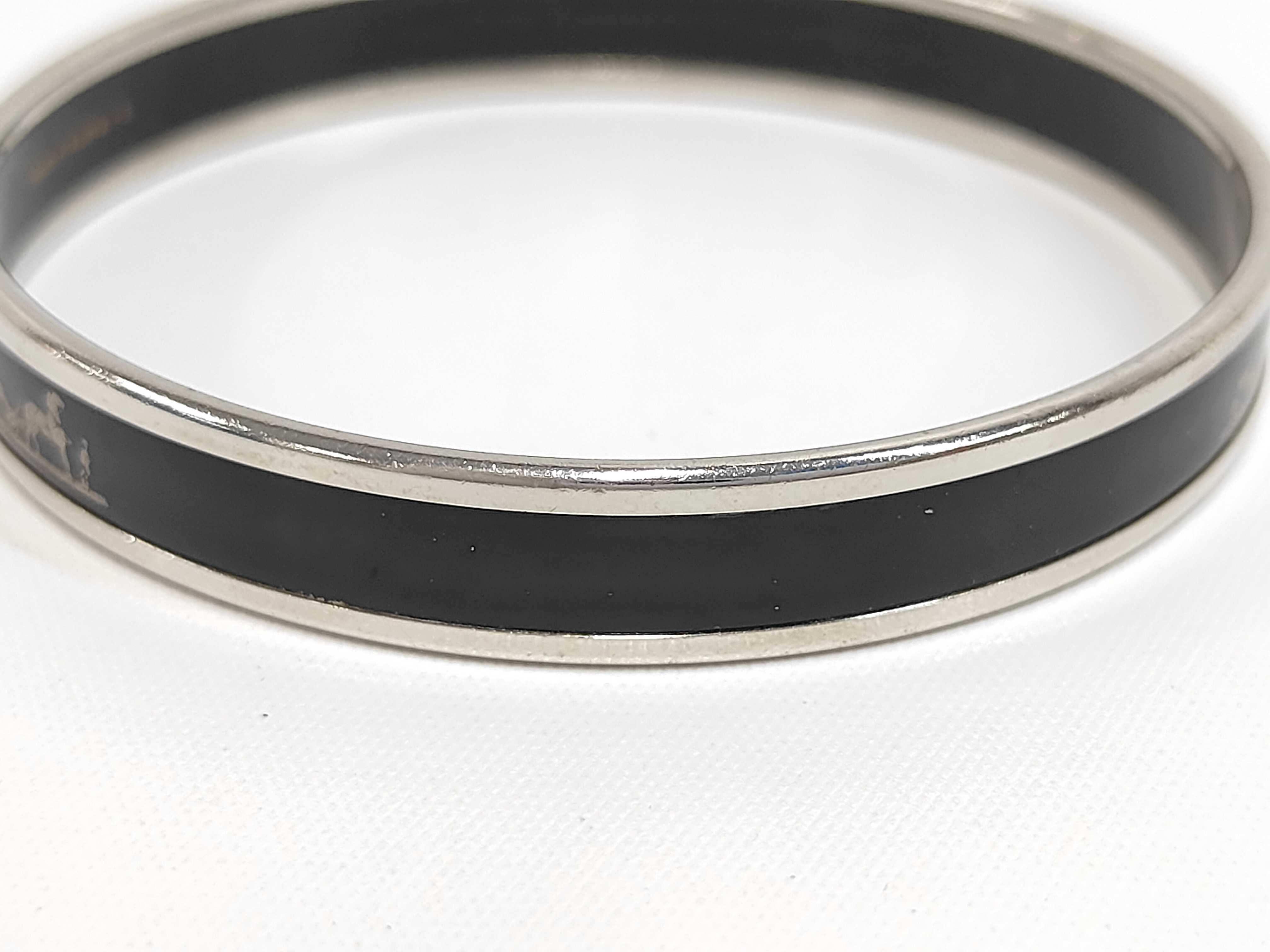 Email PM Bracelet GP Silver Black Hermes Bracelet/Bangle — view 2