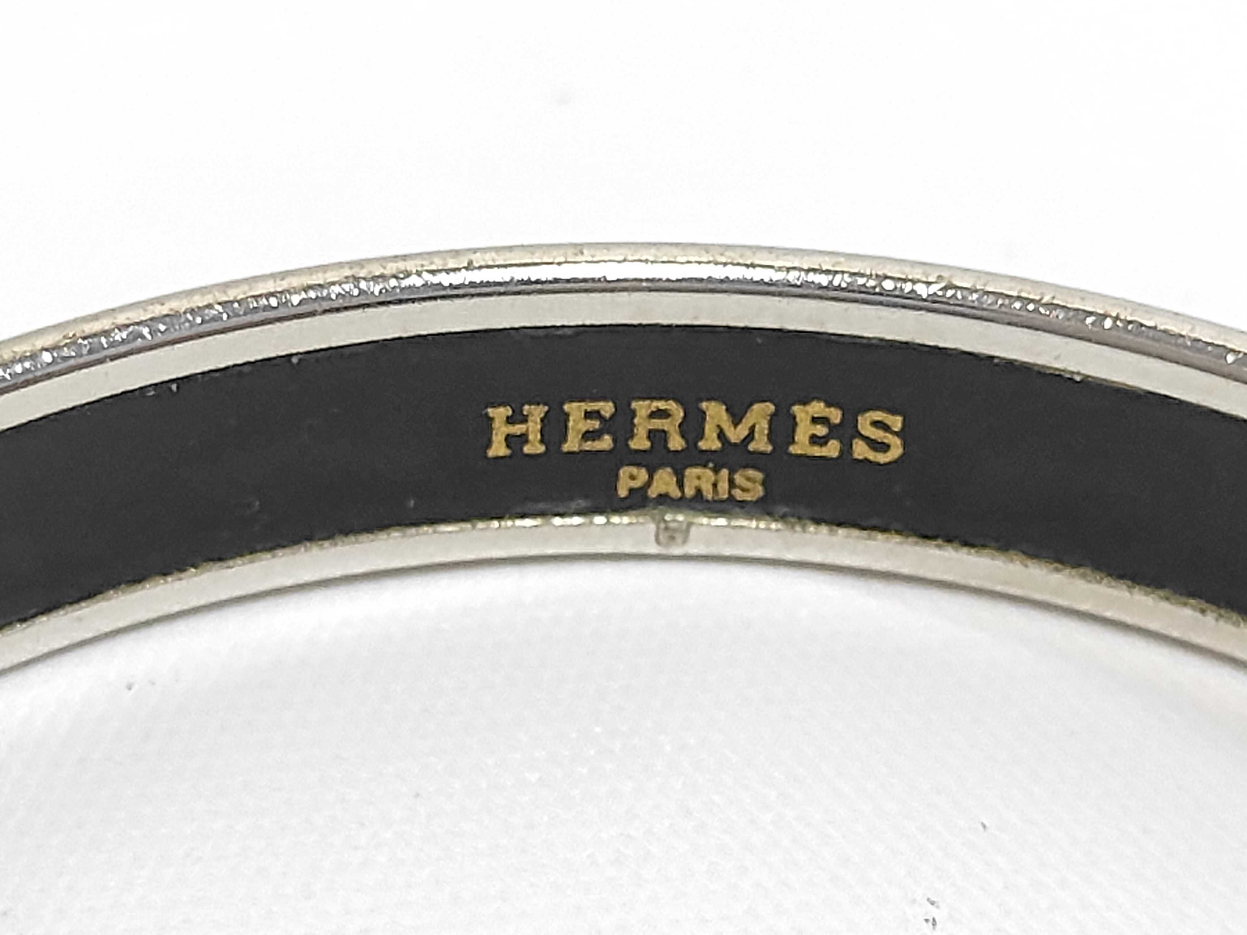 Email PM Bracelet GP Silver Black Hermes Bracelet/Bangle — view 4