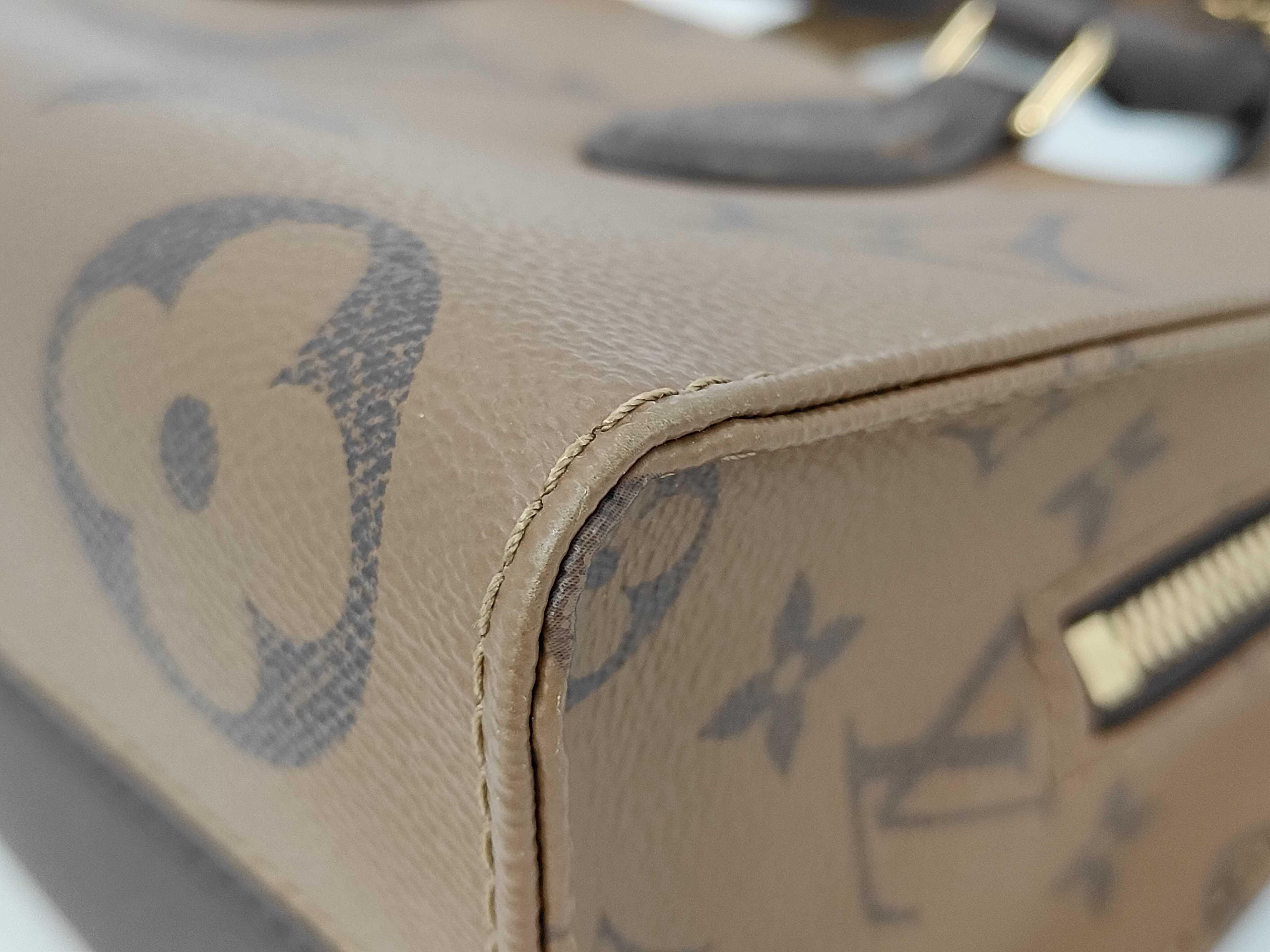 Monogram Reverse OnTheGo EW Chain M14236 Brown RFID Detectable Handbag — view 4