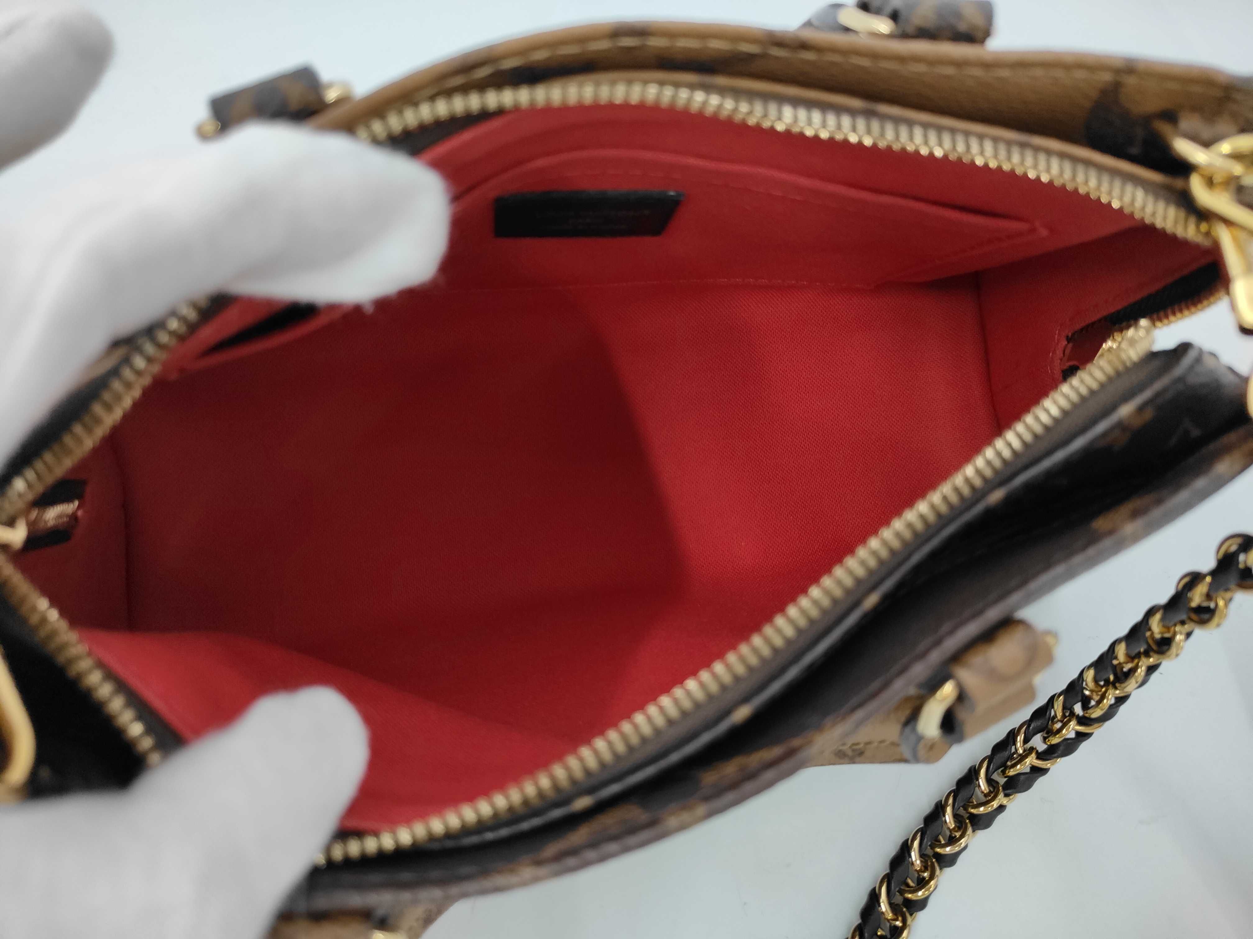 Monogram Reverse OnTheGo EW Chain M14236 Brown RFID Detectable Handbag — view 9