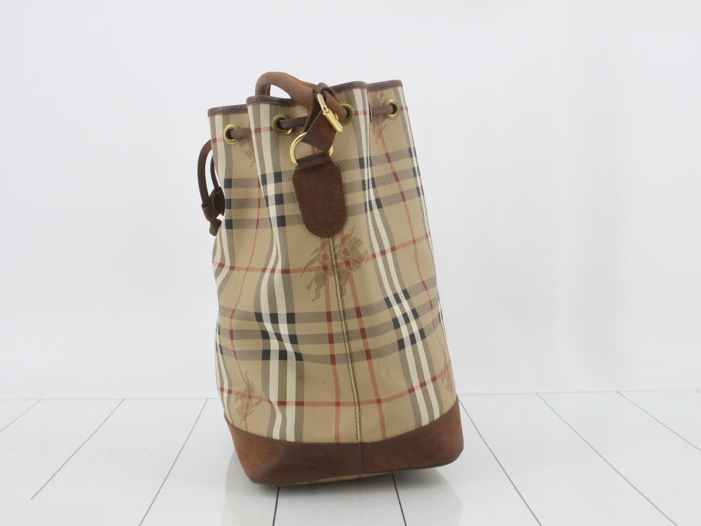 Nova Check Bucket Shoulder Bag — view 3