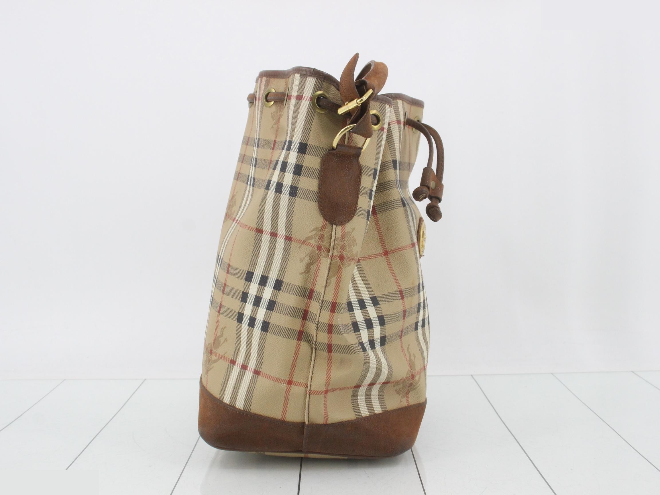 Nova Check Bucket Shoulder Bag — view 4
