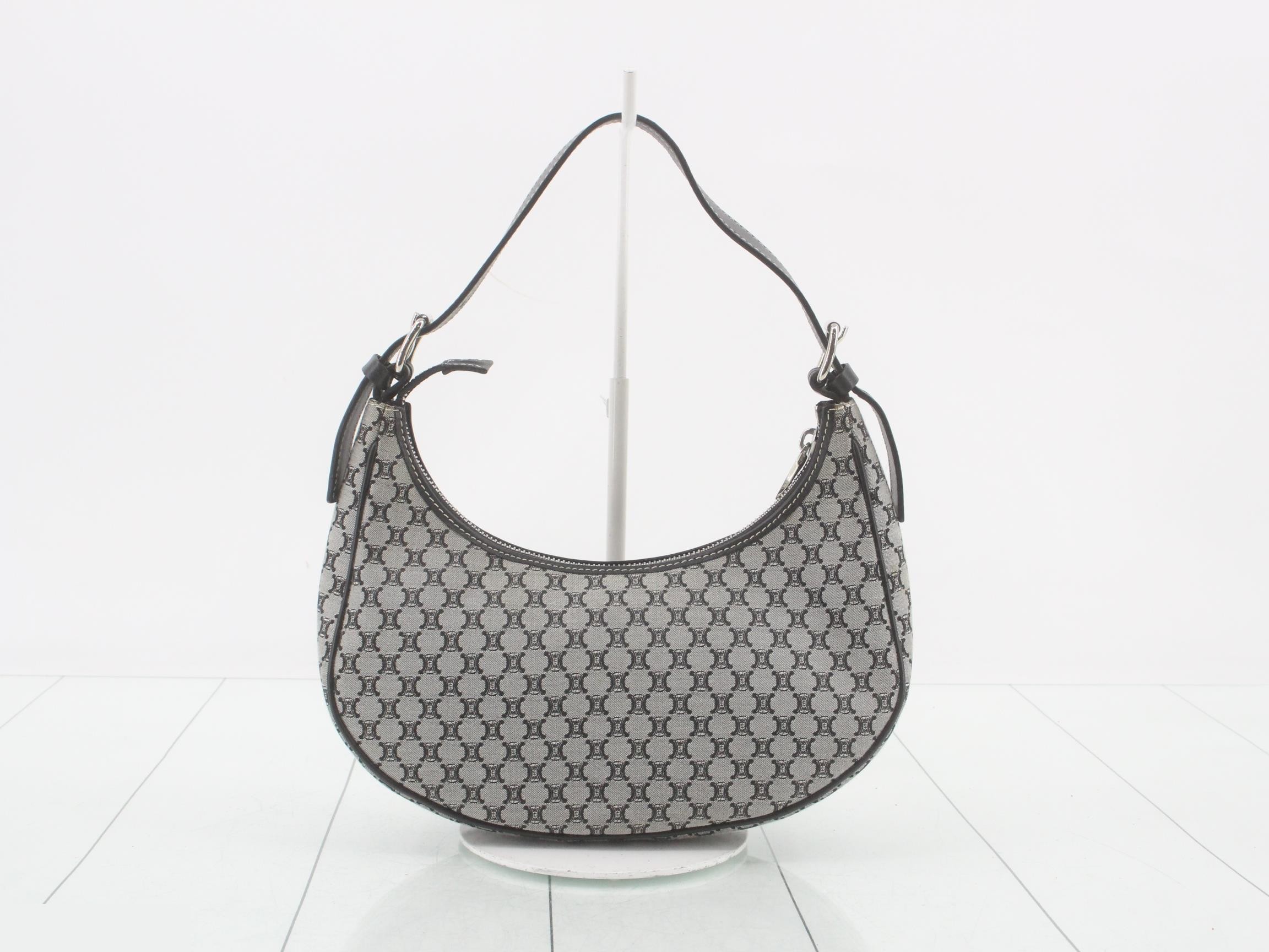 Macadam Ava Hobo bag, black, silver hardware, includes dust bag, 25 x 12 x 6 cm — view 2