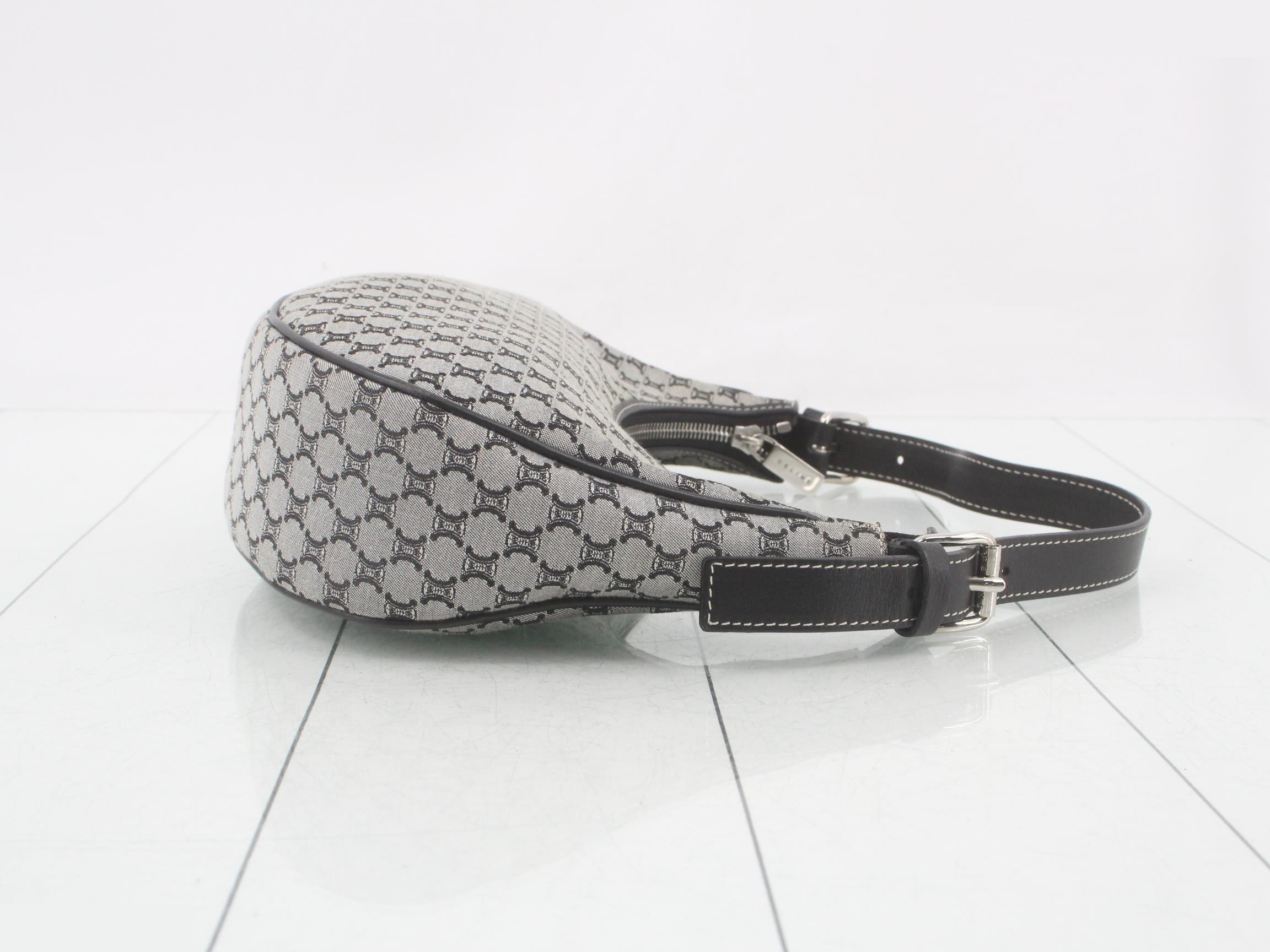 Macadam Ava Hobo bag, black, silver hardware, includes dust bag, 25 x 12 x 6 cm — view 3