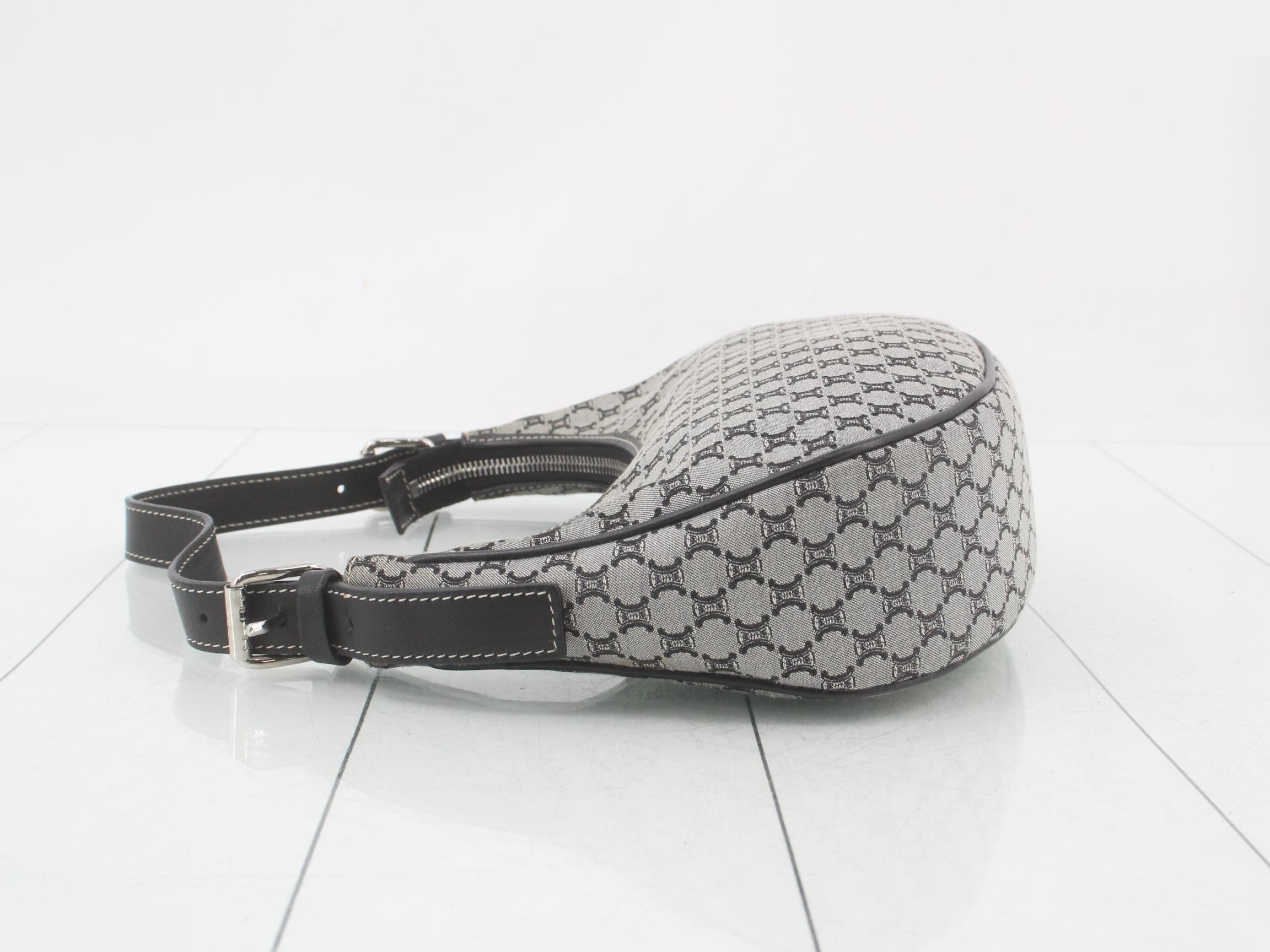 Macadam Ava Hobo bag, black, silver hardware, includes dust bag, 25 x 12 x 6 cm — view 4