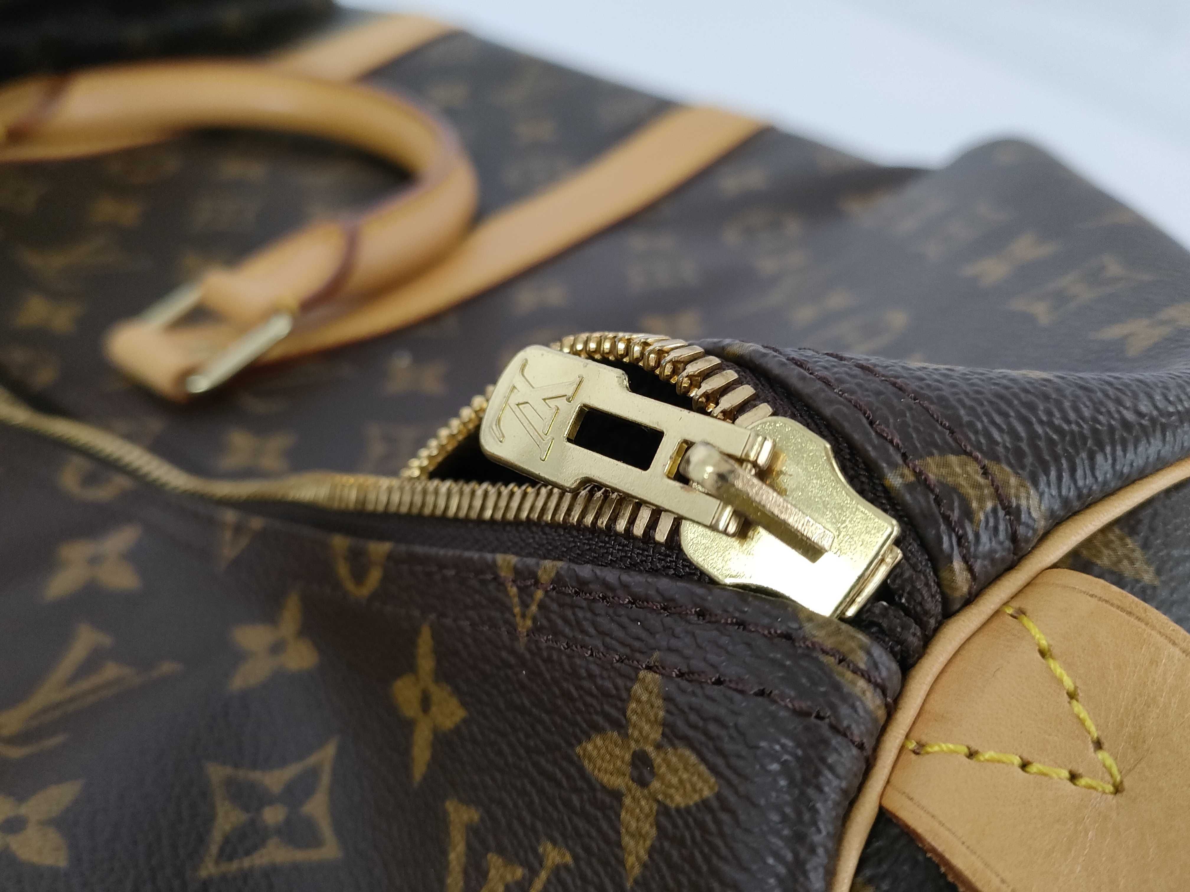 Monogram Louis Vuitton Keepall Boston Bag — view 13