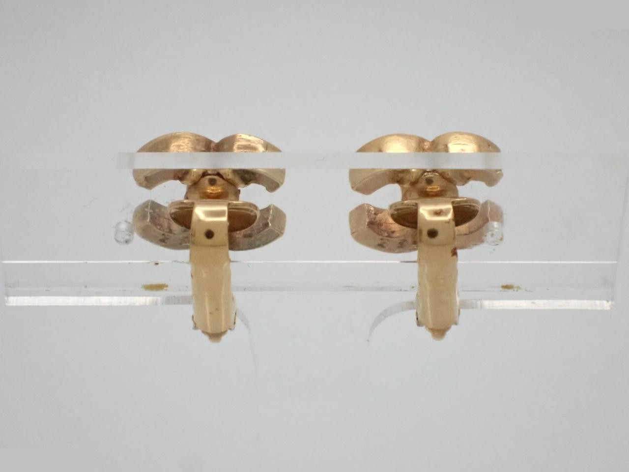 Coco Mark Earrings, Gold — view 2