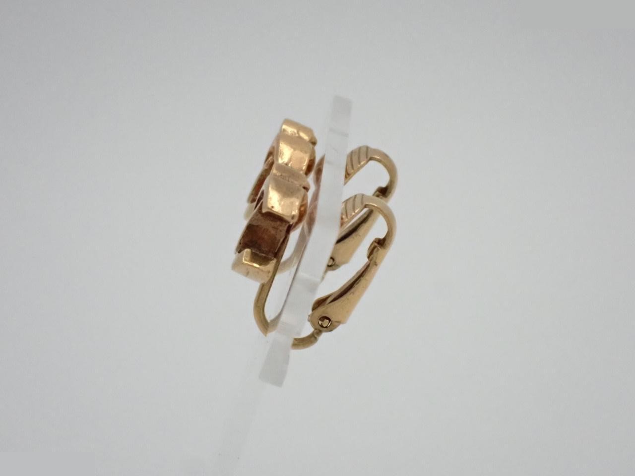 Coco Mark Earrings, Gold — view 3