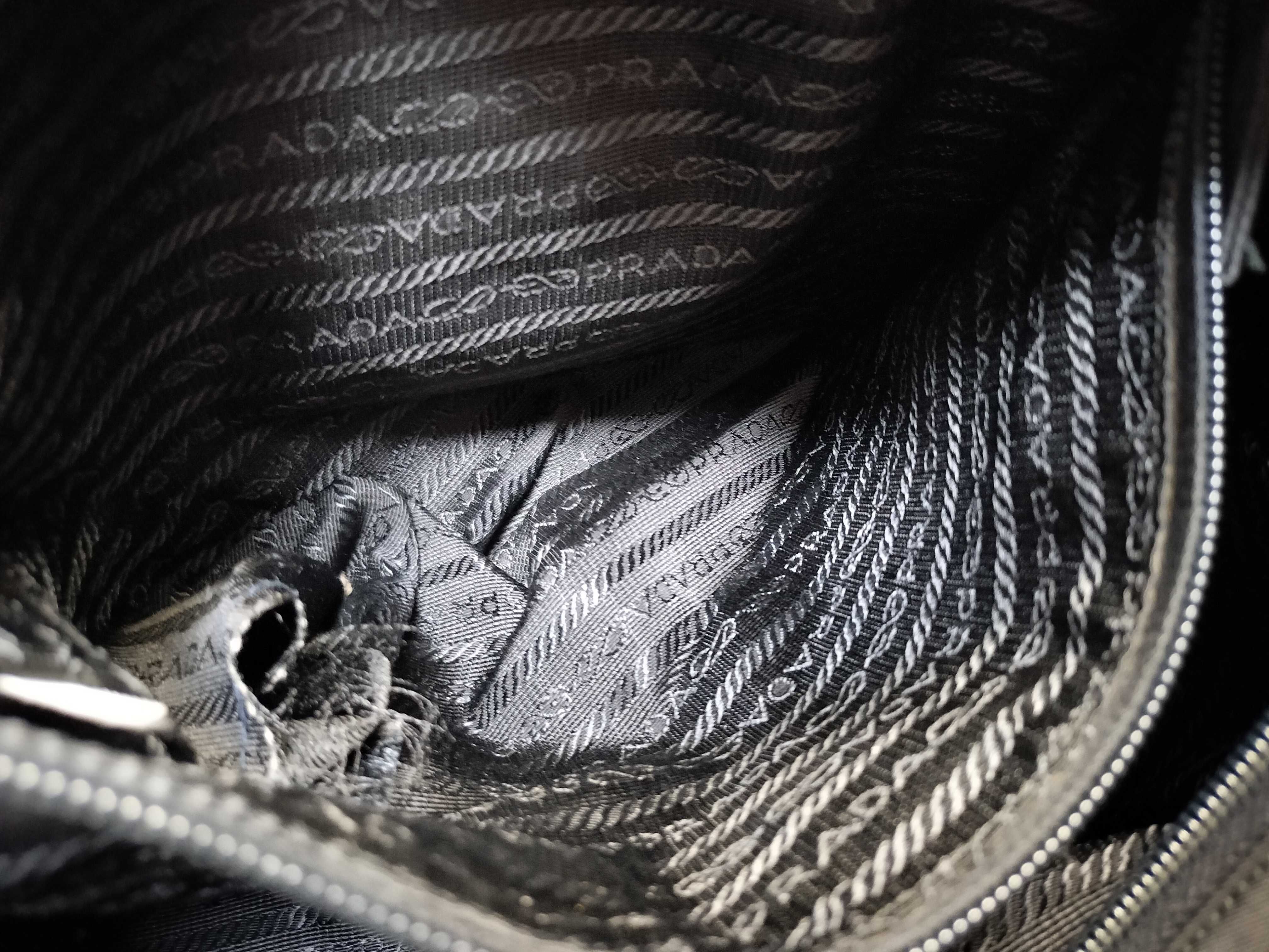Nylon Triangle Logo Tote Bag — view 11