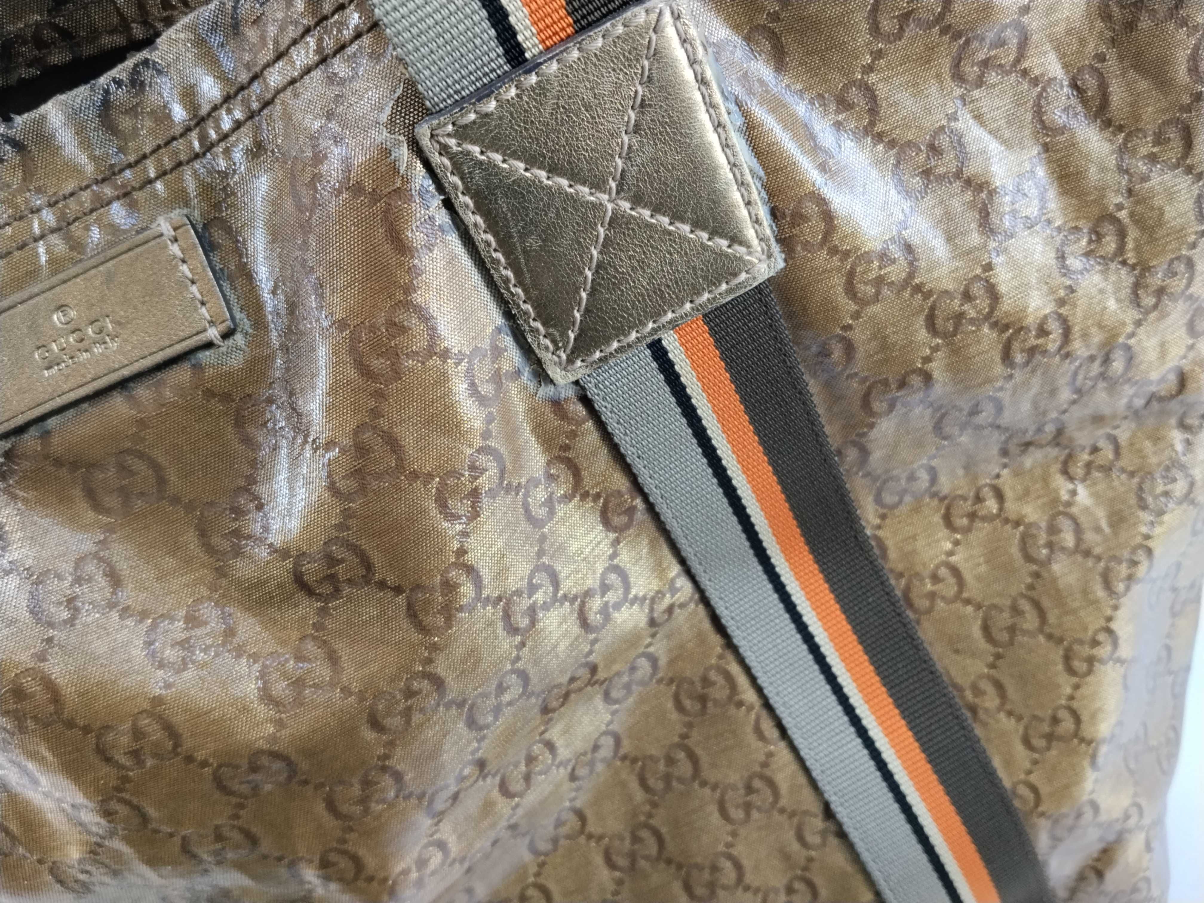 GG Canvas Gucci Tote Bag Gold x Multicolor Tote Bag — view 14