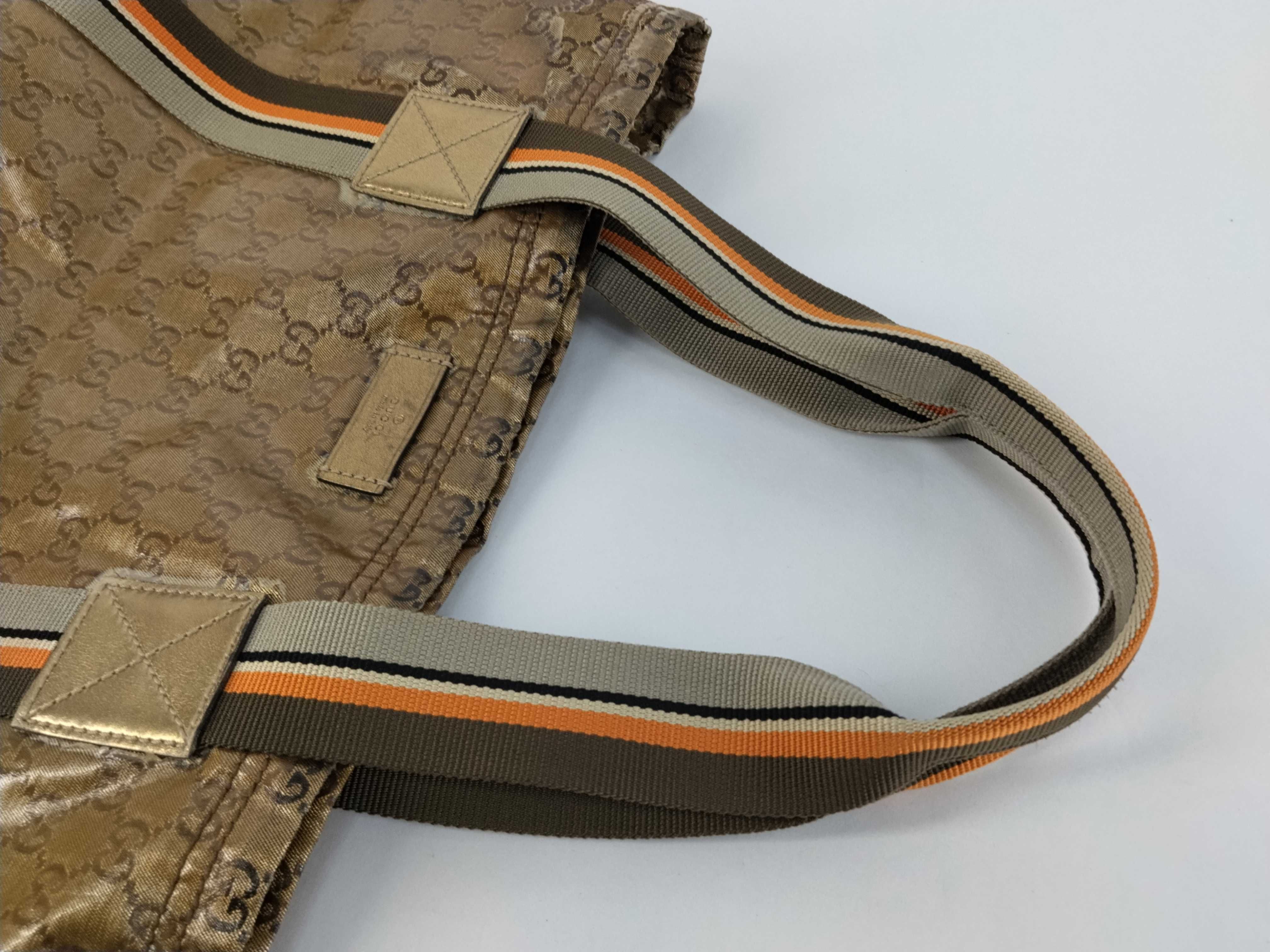 GG Canvas Gucci Tote Bag Gold x Multicolor Tote Bag — view 3