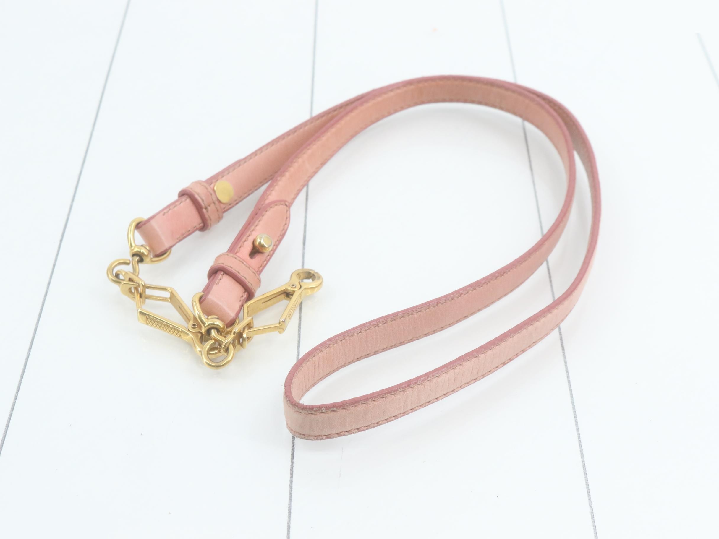 Other lines: Bags - 2-way handbag with long strap, leather, pink — view 7